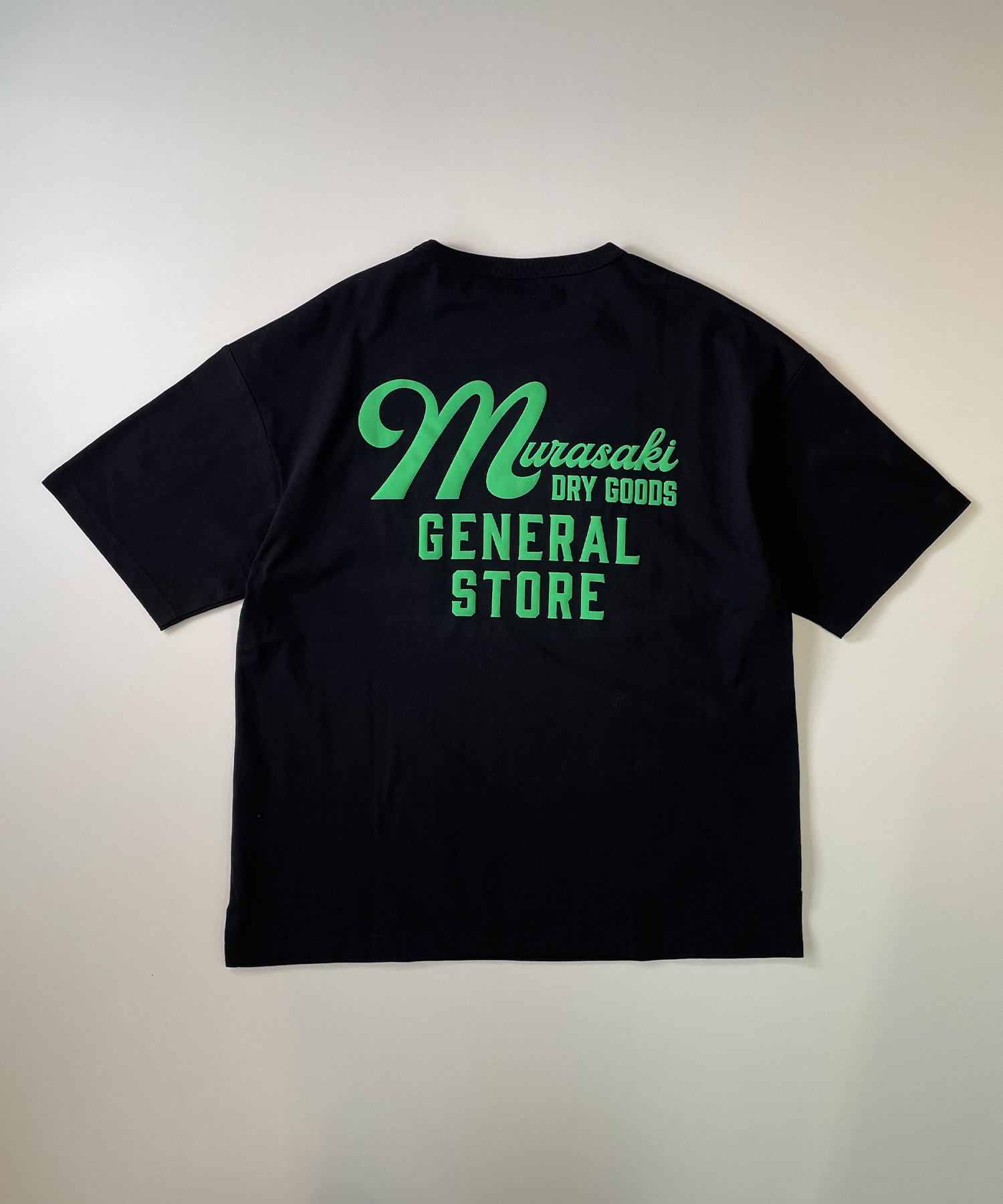 DEAR LAUREL ディアローレル メンズ 半袖 Tシャツ "Murasaki Dry Goods General Store" バックプリント 吸水速乾 D24S2101(GRY-M)