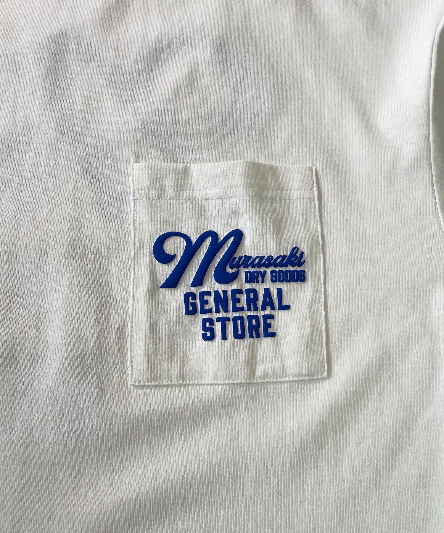 DEAR LAUREL ディアローレル メンズ 半袖 Tシャツ "Murasaki Dry Goods General Store" バックプリント 吸水速乾 D24S2101(WHT-M)