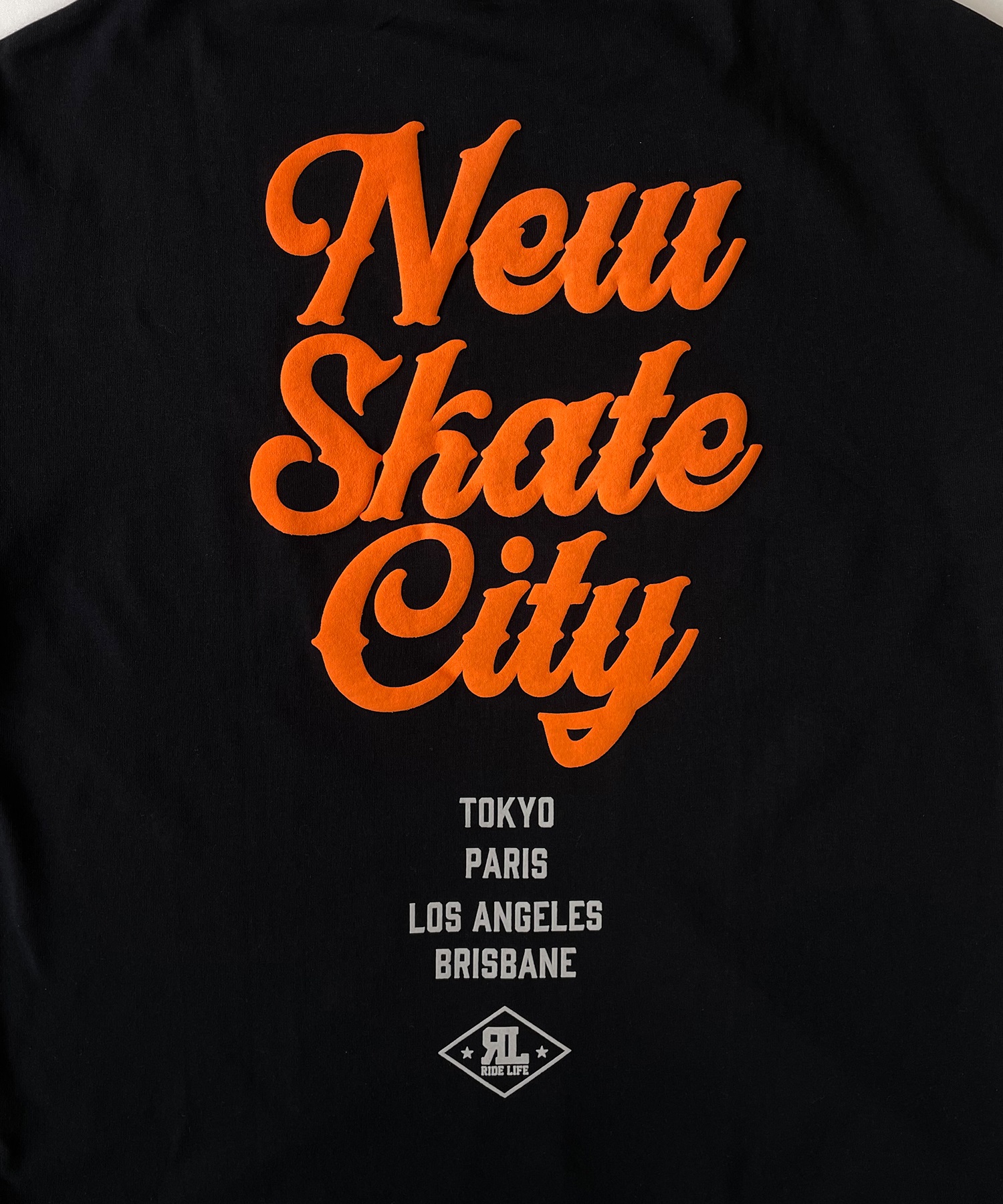 DEAR LAUREL ディアローレル メンズ 半袖 Tシャツ "New SkateCity" バックプリント 吸水速乾 D24S2102(GRY-M)