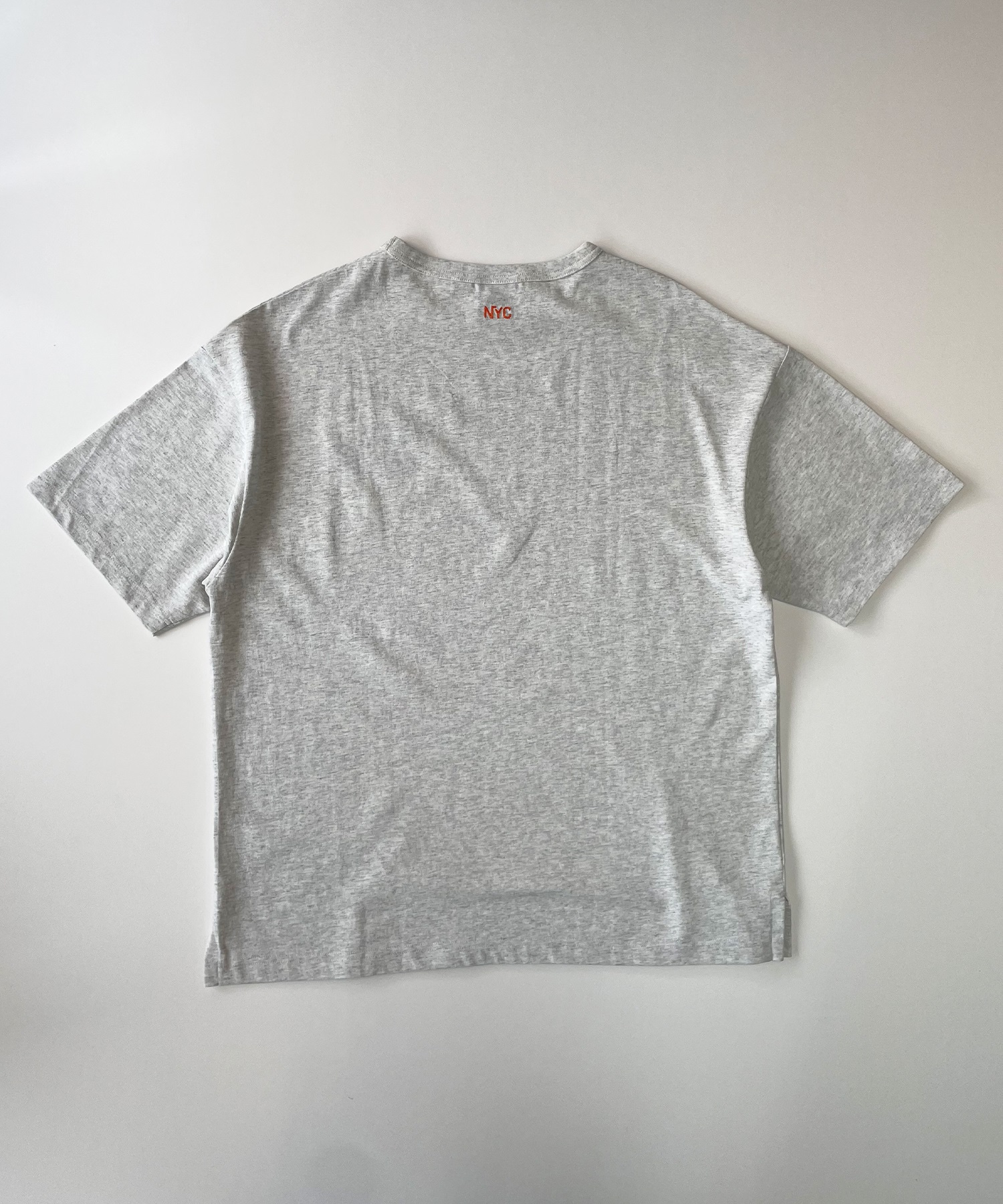 DEAR LAUREL ディアローレル メンズ 半袖 Tシャツ "Brooklyn Banks embroidery" ワンポイント 吸水速乾 D24S2103(WHT-M)