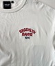 DEAR LAUREL ディアローレル メンズ 半袖 Tシャツ "Brooklyn Banks embroidery" ワンポイント 吸水速乾 D24S2103(WHT-M)