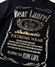 DEAR LAUREL ディアローレル メンズ 半袖 Tシャツ Metaric print メタリック 箔プリント 吸水速乾 D24S2105(BK/SV-M)