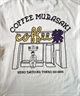 DEAR LAUREL ディアローレル メンズ 半袖 Tシャツ "Coffee MURASAKI" バックプリント 吸水速乾 D24S2109(WHT-M)