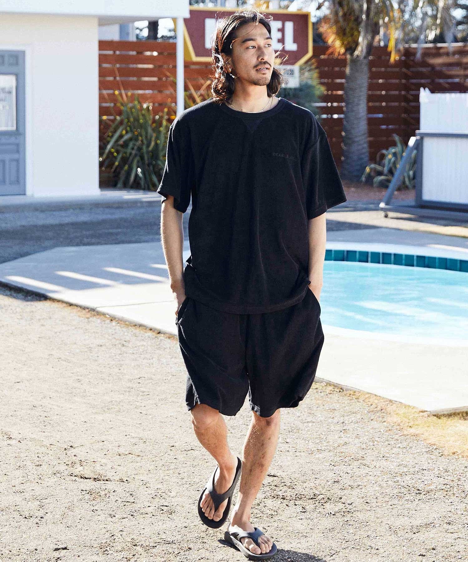 DEAR LAUREL ディアローレル メンズ 半袖 Tシャツ 機能素材