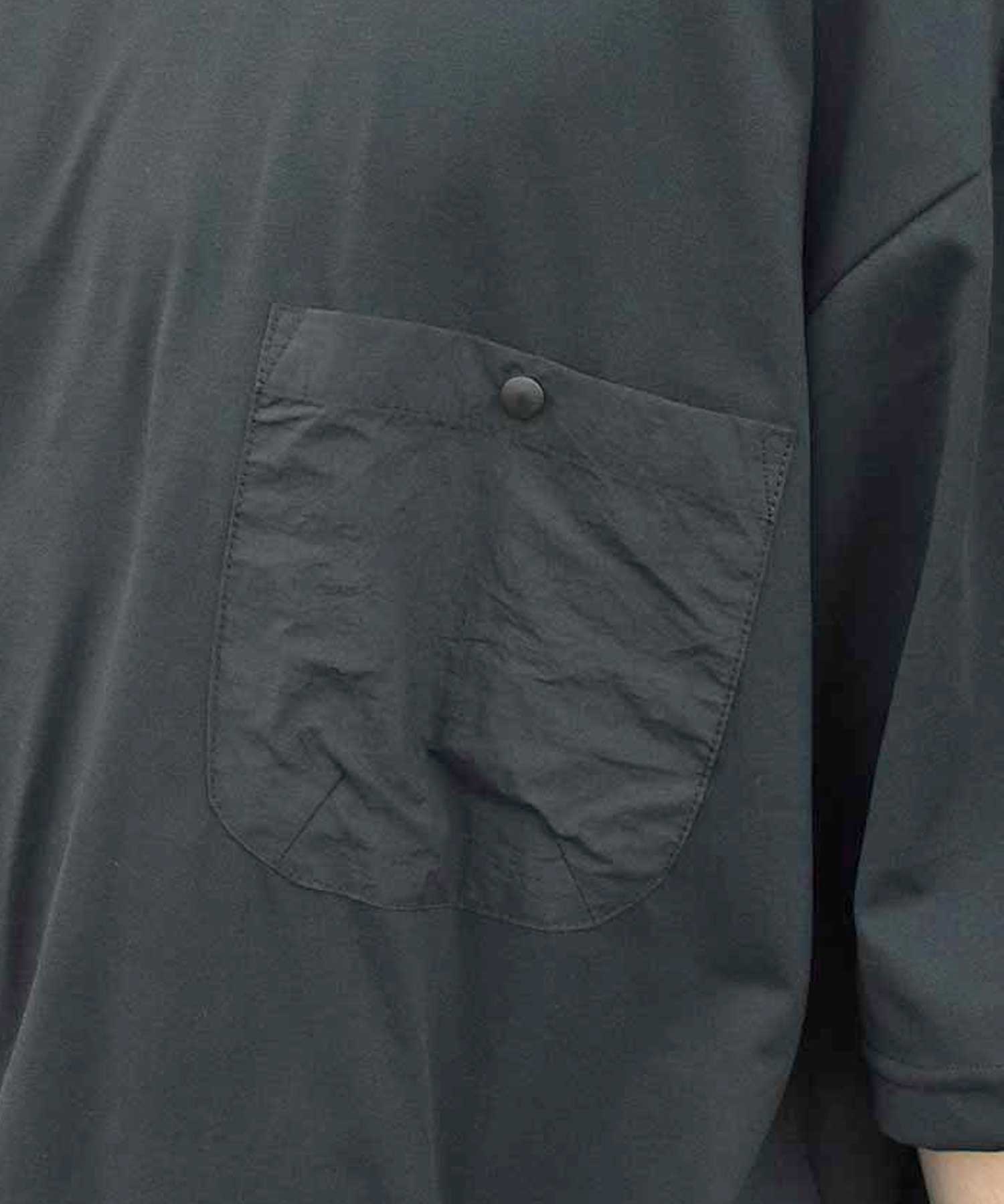 DEAR LAUREL ディアローレル メンズ ラッシュガード ユーティリティー 半袖 Tシャツ UVカット D24S2111 ムラサキスポーツ限定(GY-M)