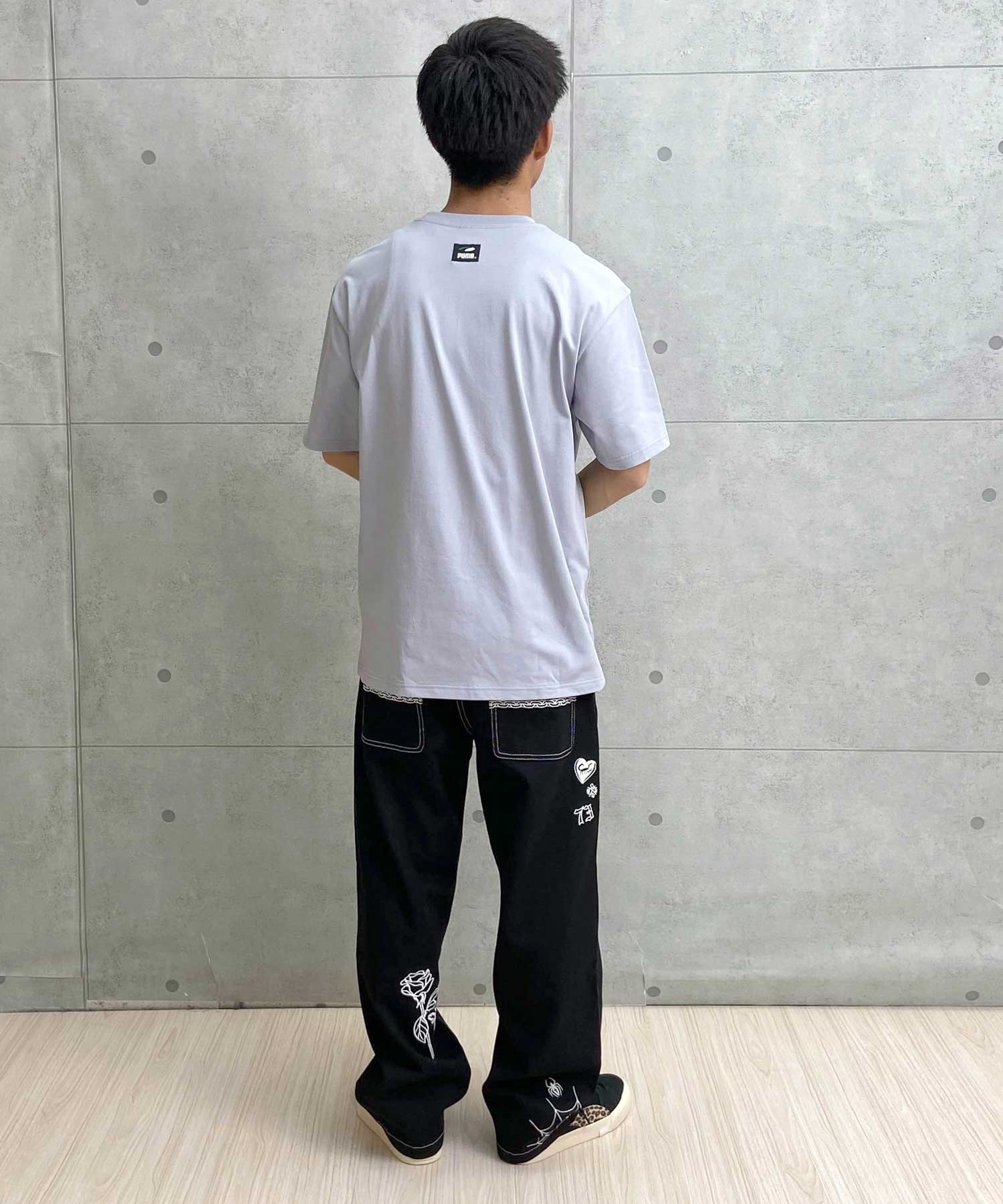 PUMA プーマ スケートボーディング スケートボード メンズ 半袖 Tシャツ 625696(01-M)