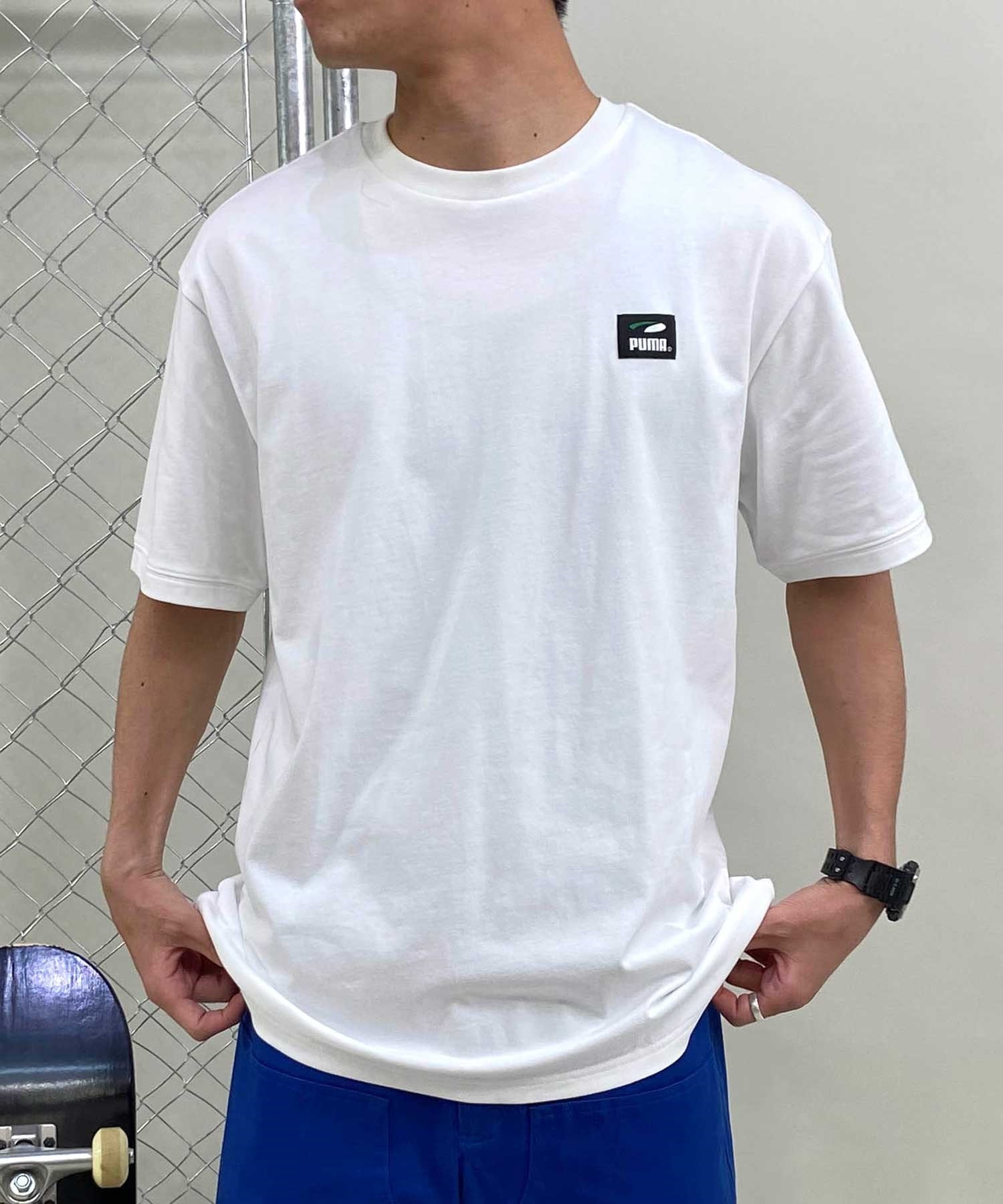 【マトメガイ対象】PUMA プーマ スケートボーディング スケートボード メンズ 半袖 Tシャツ 625698(01-M)