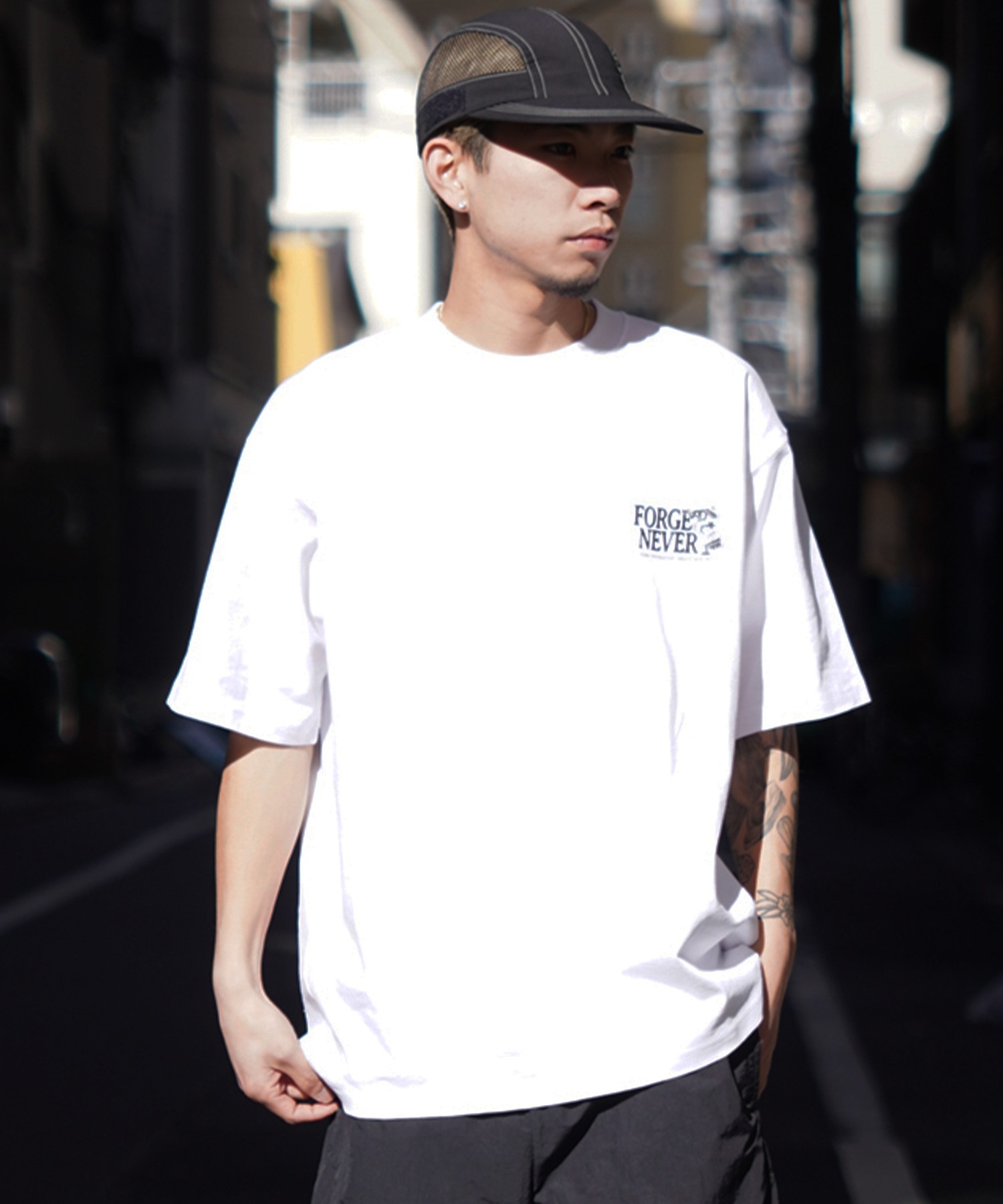 FORGET NEVER フォーゲットネバー メンズ 半袖Tシャツ バック