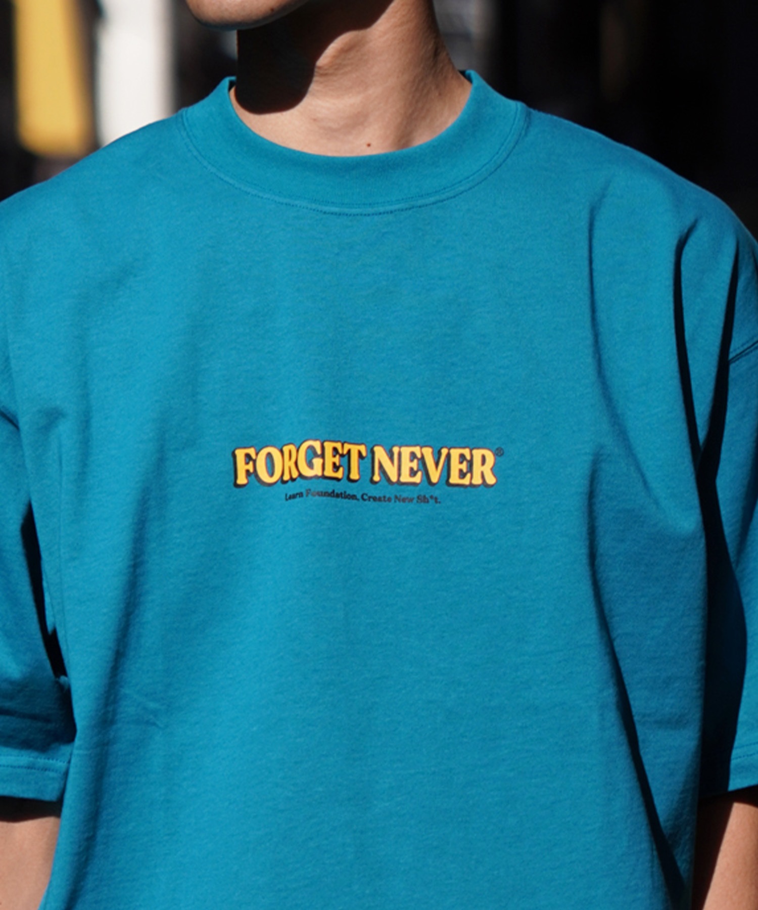 FORGET NEVER フォーゲットネバー メンズ 半袖Ｔシャツ バックプリント オーバーサイズ 242OO1ST200FN ムラサキスポーツ限定(WHT-M)