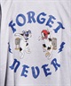 FORGET NEVER フォーゲットネバー メンズ 半袖Ｔシャツ バックプリント オーバーサイズ 242OO1ST203FN ムラサキスポーツ限定(BLK-M)