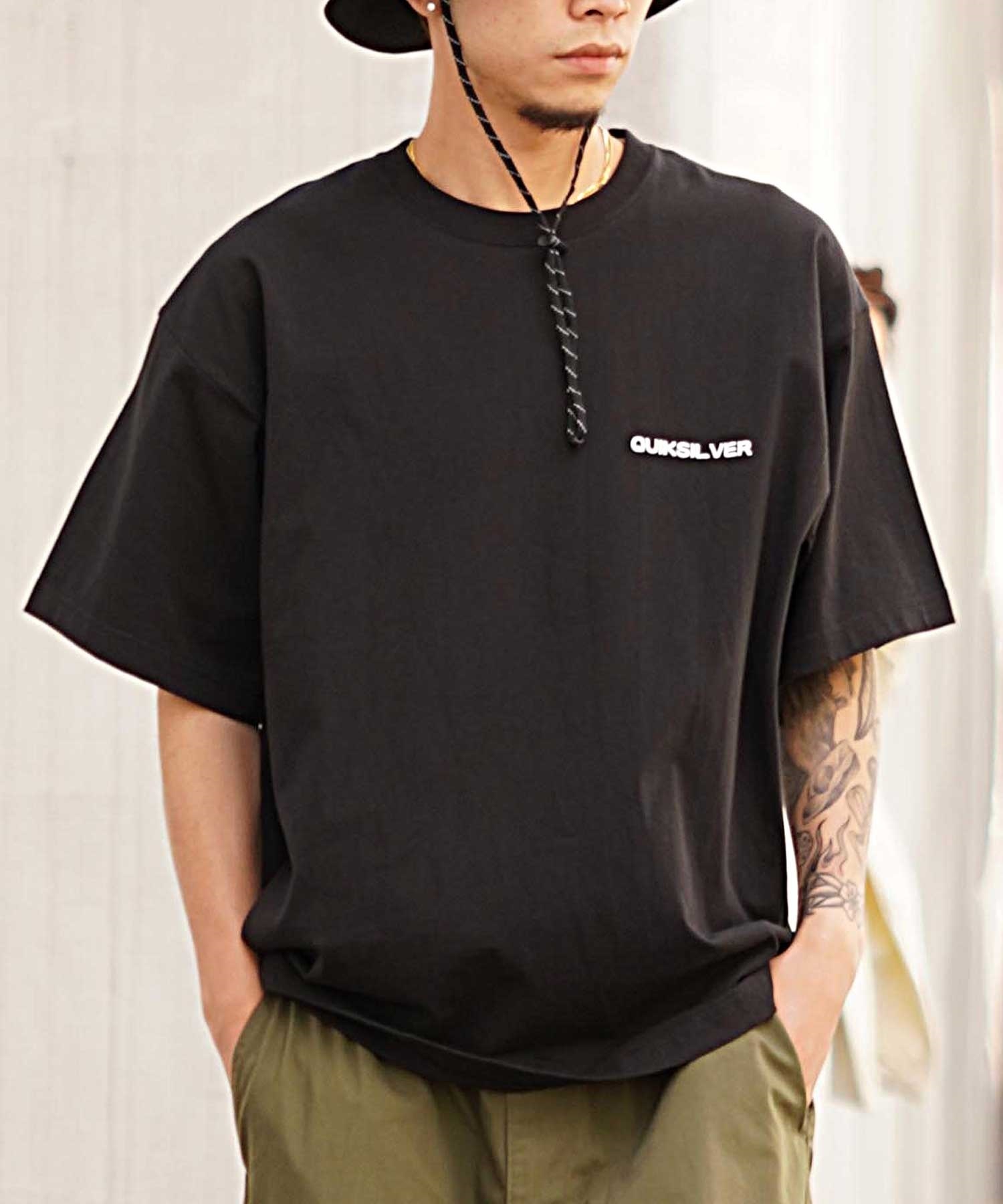 【ムラサキスポーツ限定】 QUIKSILVER クイックシルバー 半袖Tee オーバーサイズ バックプリント JAPAN QST245625M(BLK-M)