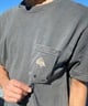 【クーポン対象】QUIKSILVER クイックシルバー メンズ ポケットTシャツ 半袖 ポケT バックプリント クルーネック レギュラーフィット ピグメント加工 QST242006(BLU-M)