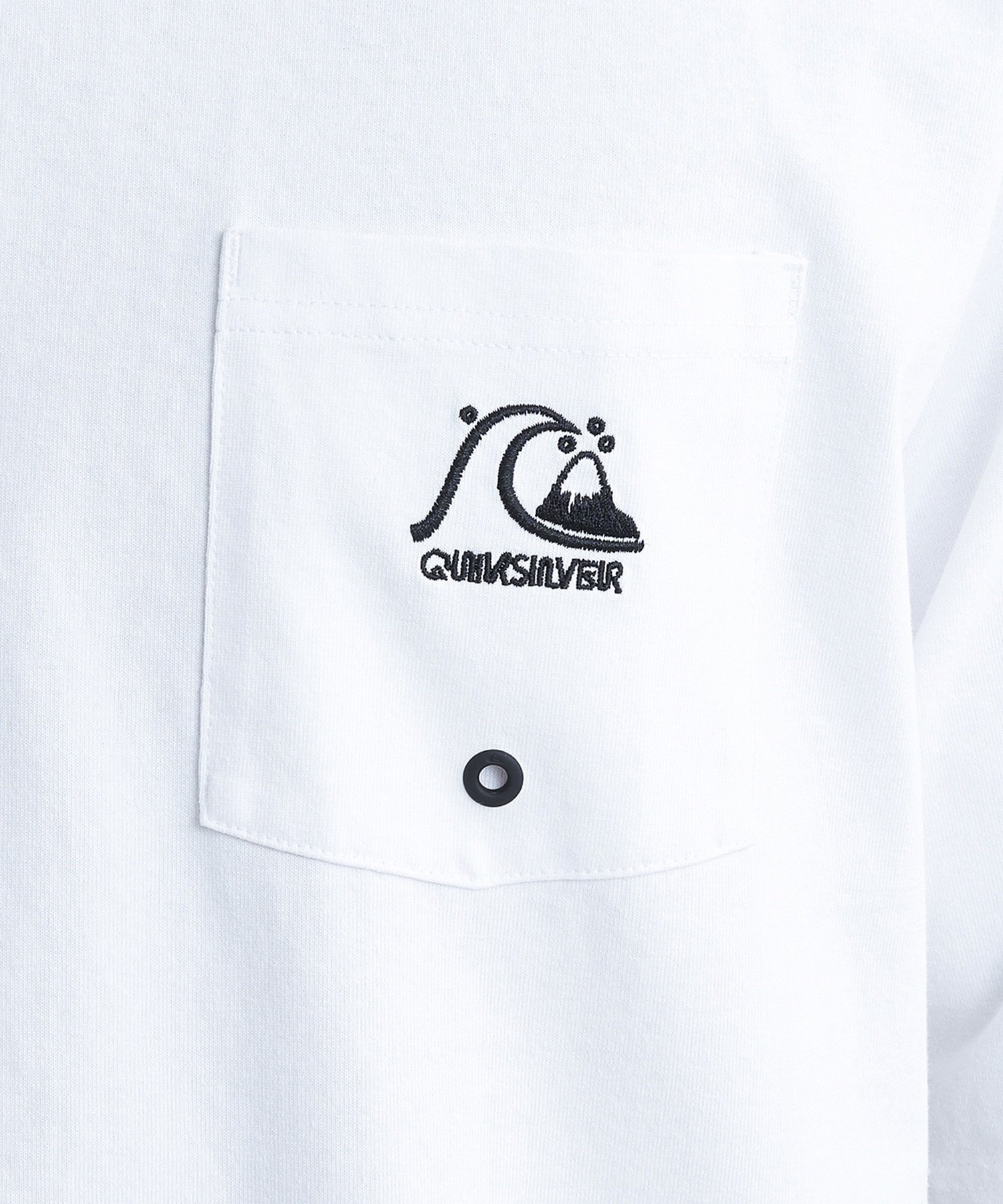 QUIKSILVER クイックシルバー メンズ ポケットTシャツ 半袖 ポケT バックプリント クルーネック オーバーサイズ QST242010(NVY-M)
