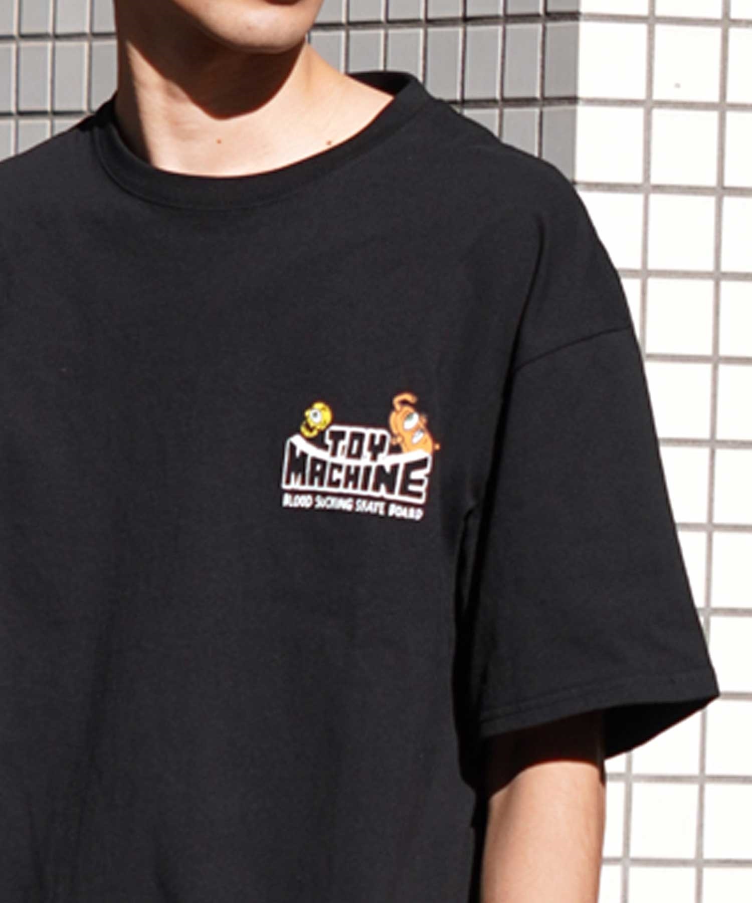 【ムラサキスポーツ限定】 TOY MACHINE トイマシーン メンズ 半袖 Tシャツ バックプリント MTMSEST1(L.BLU-M)