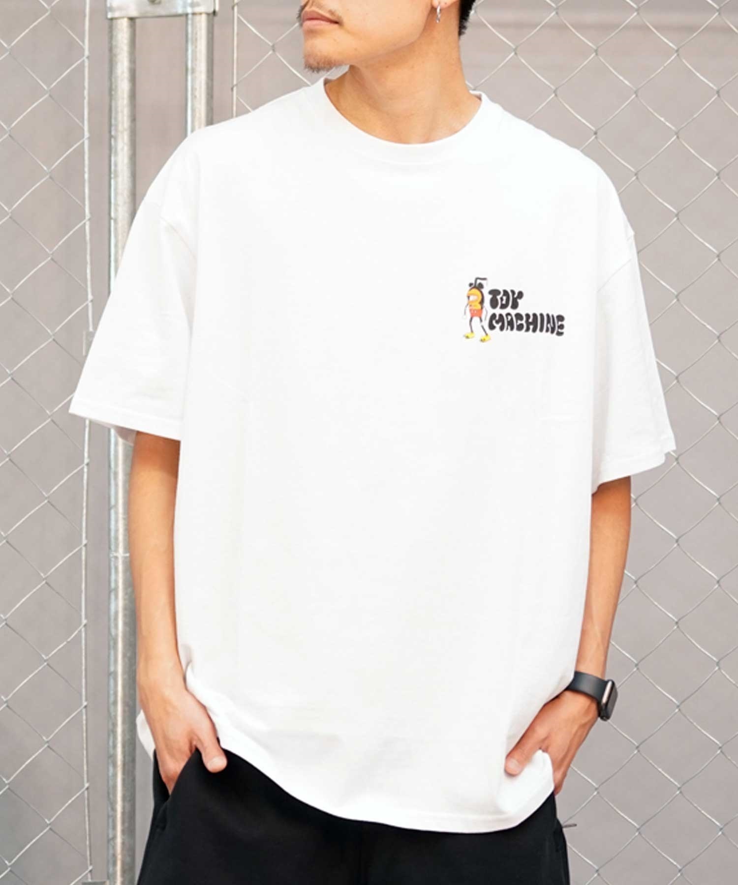 【ムラサキスポーツ限定】 TOY MACHINE トイマシーン 半袖Tシャツ バックプリント MTMSEST7(WHITE-M)