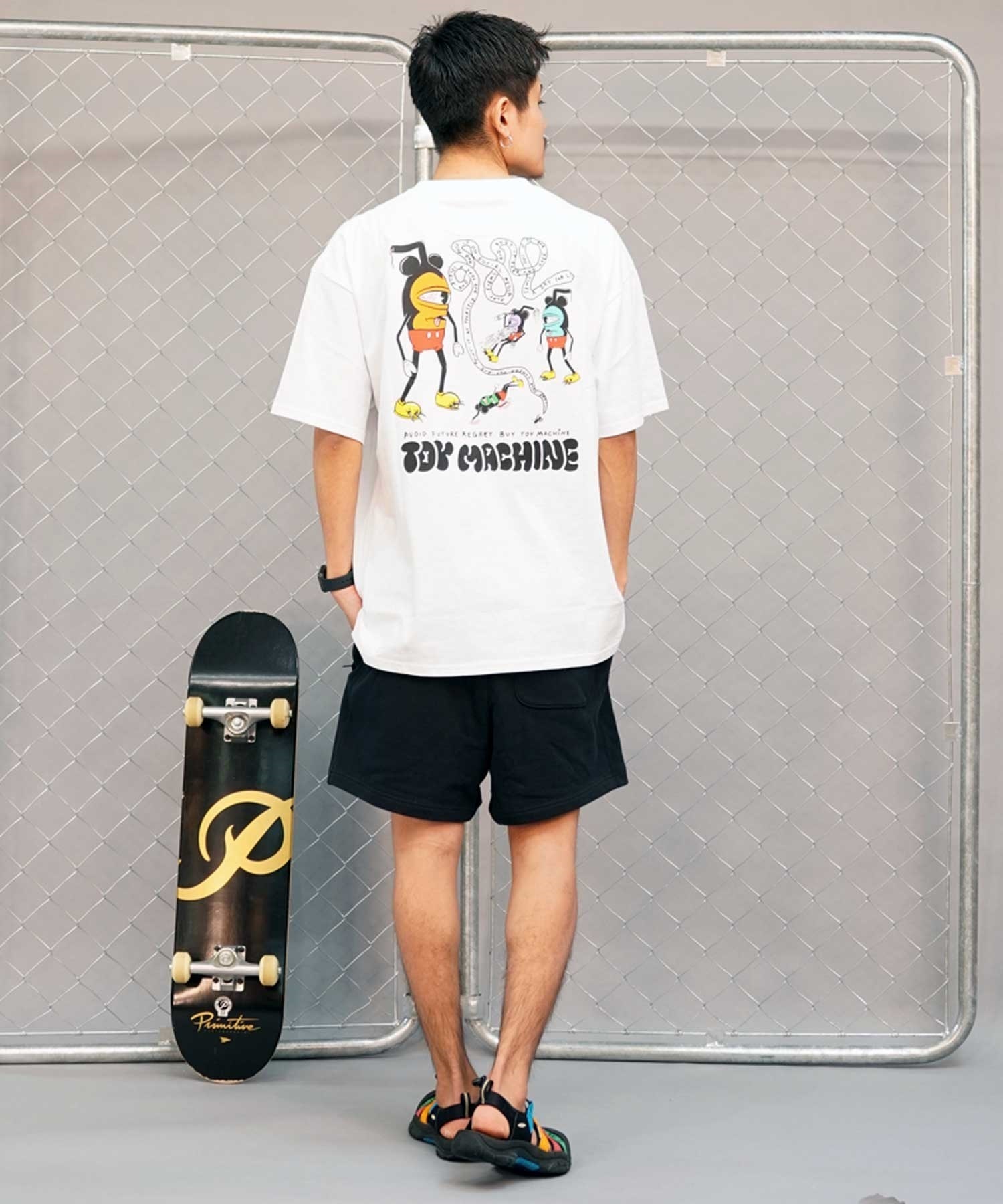 TOY MACHINE トイマシーン 半袖Tシャツ バックプリント MTMSEST7