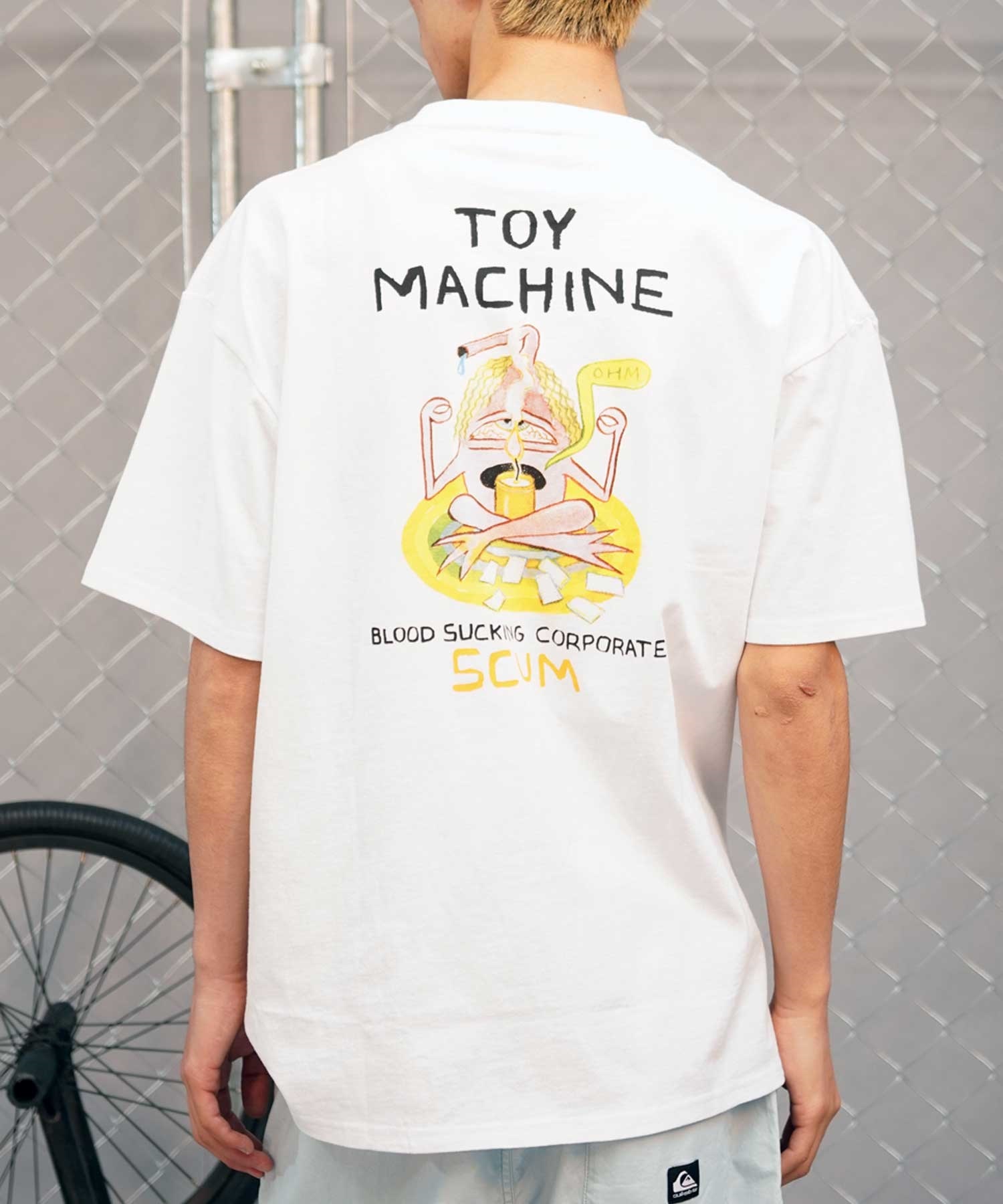【ムラサキスポーツ限定】 TOY MACHINE トイマシーン 半袖Tシャツ バックプリント MTMSEST9(BLACK-M)