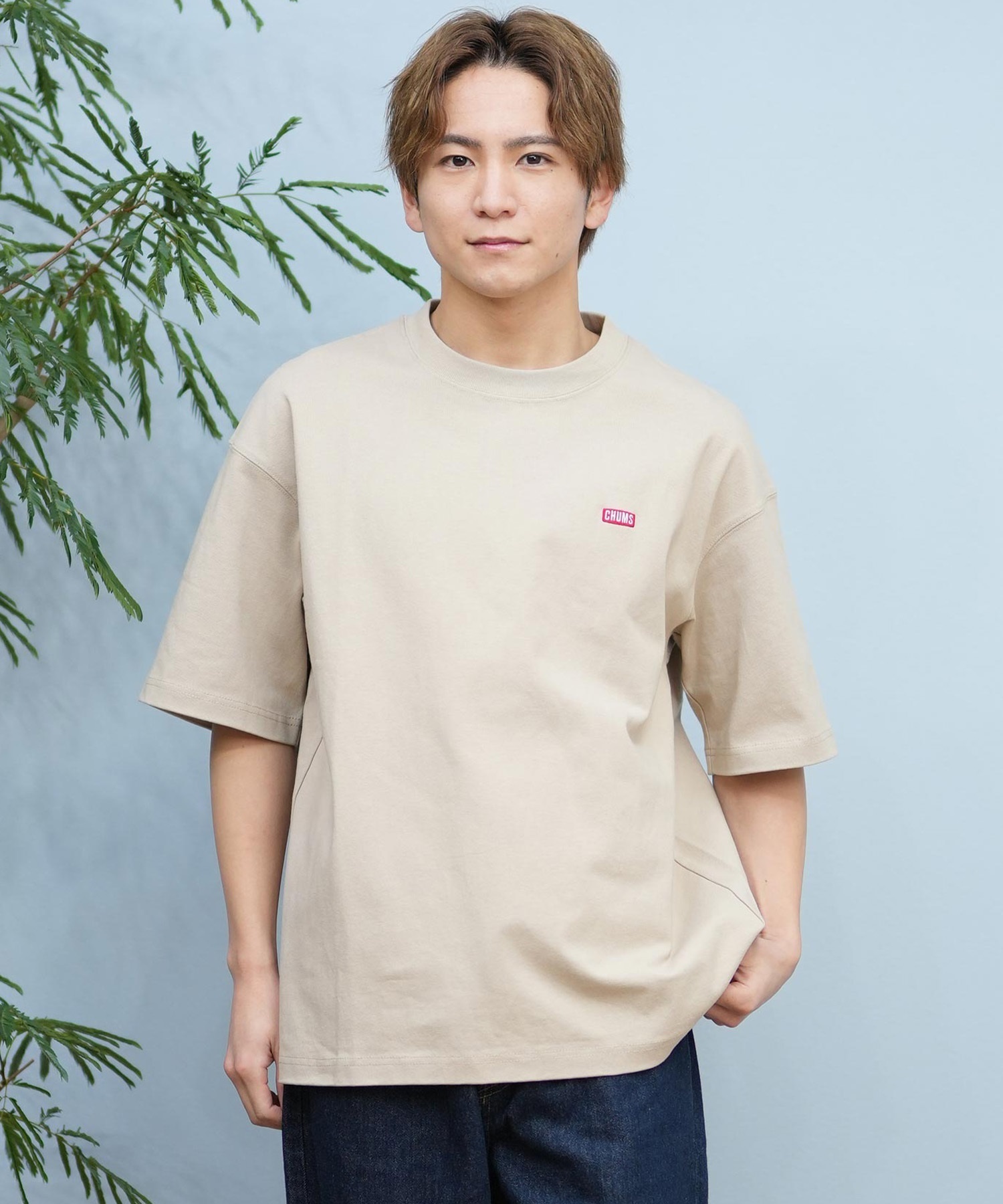 CHUMS チャムス メンズ 半袖 Tシャツ アーカイブ デザイン ヘビー コットン CH01-2413 ムラサキスポーツ限定(K001-S)