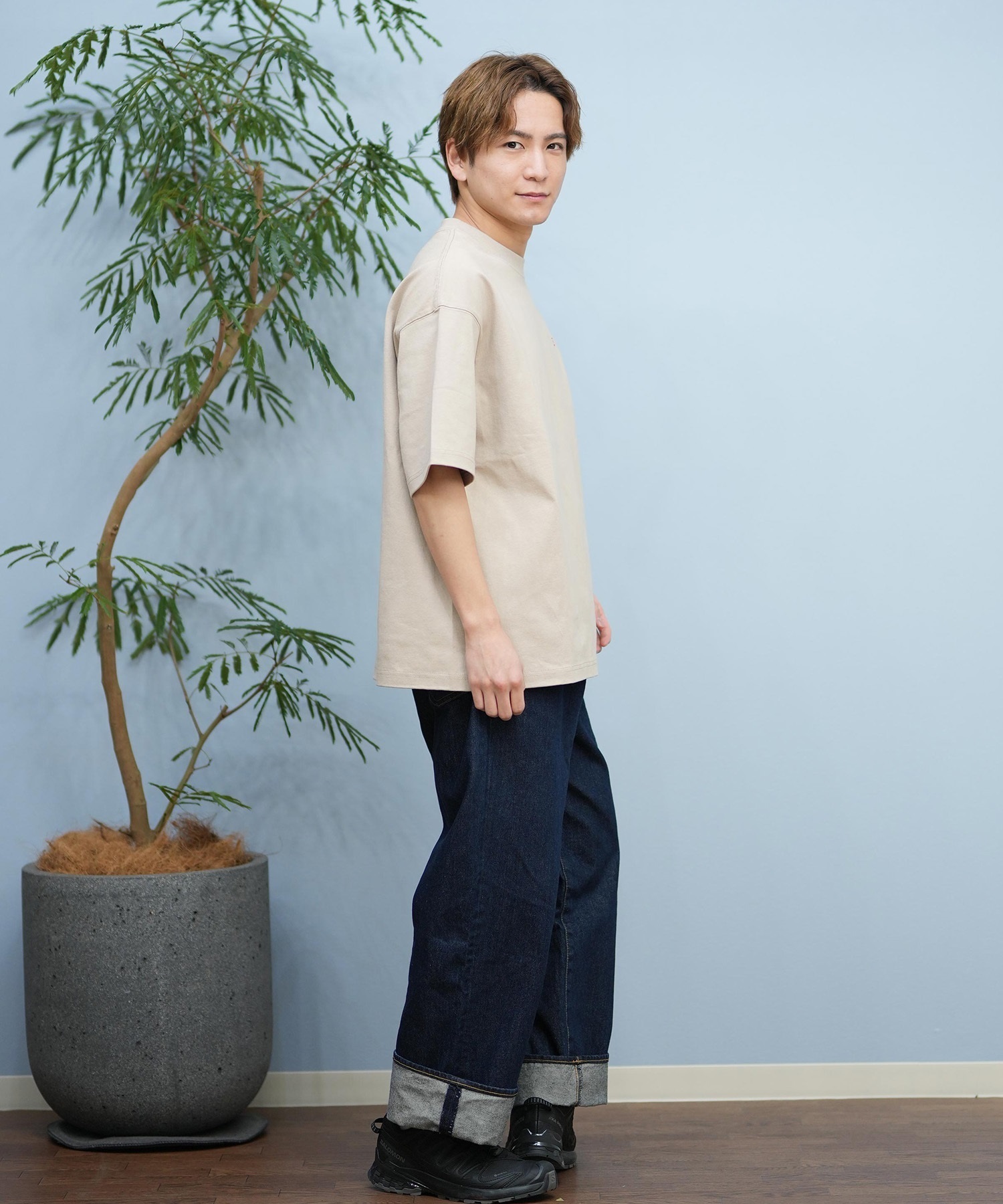CHUMS チャムス メンズ 半袖 Tシャツ アーカイブ デザイン ヘビー コットン CH01-2413 ムラサキスポーツ限定(W001-S)