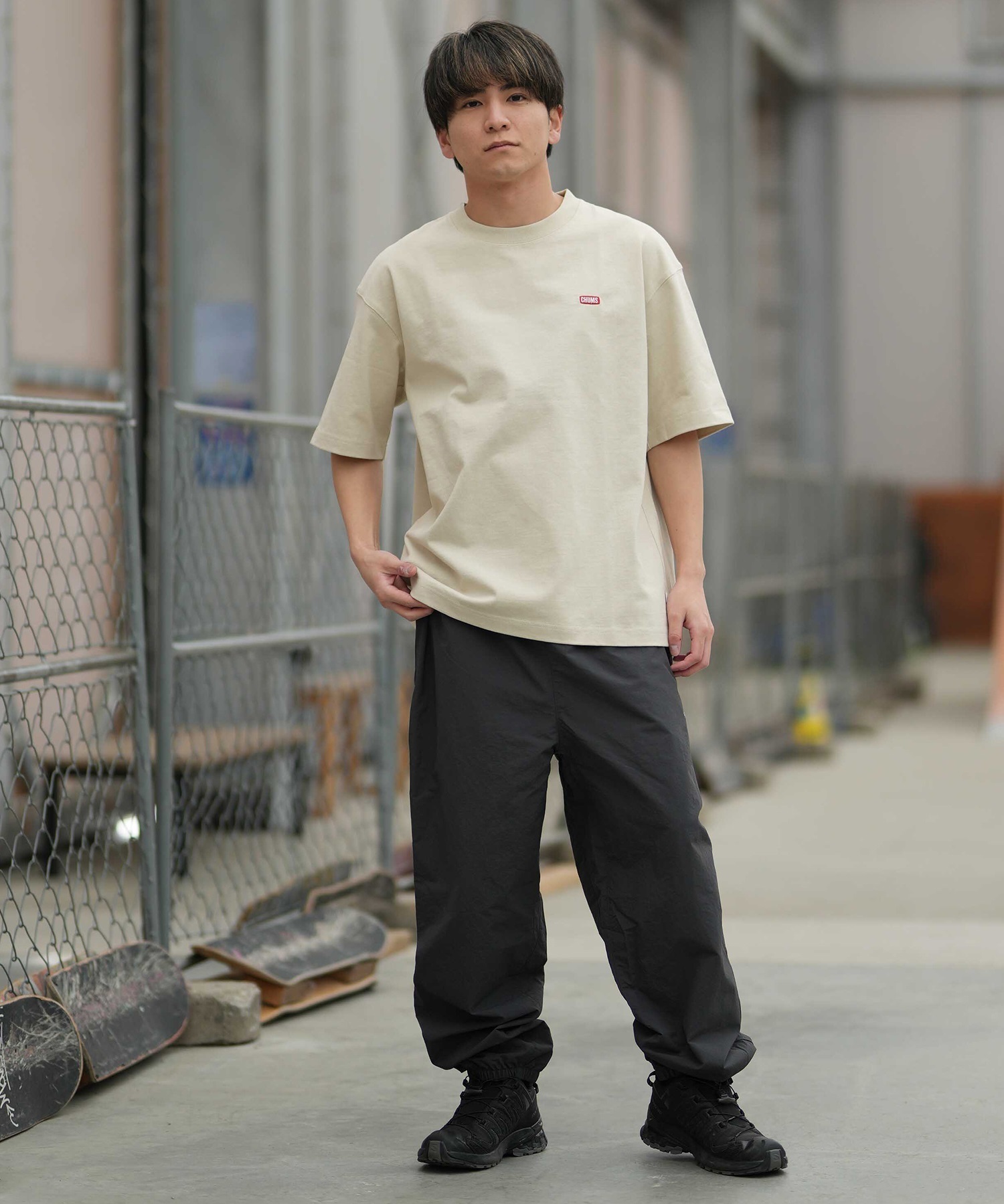 CHUMS チャムス メンズ 半袖 Tシャツ アーカイブ デザイン ヘビー コットン CH01-2413 ムラサキスポーツ限定 21