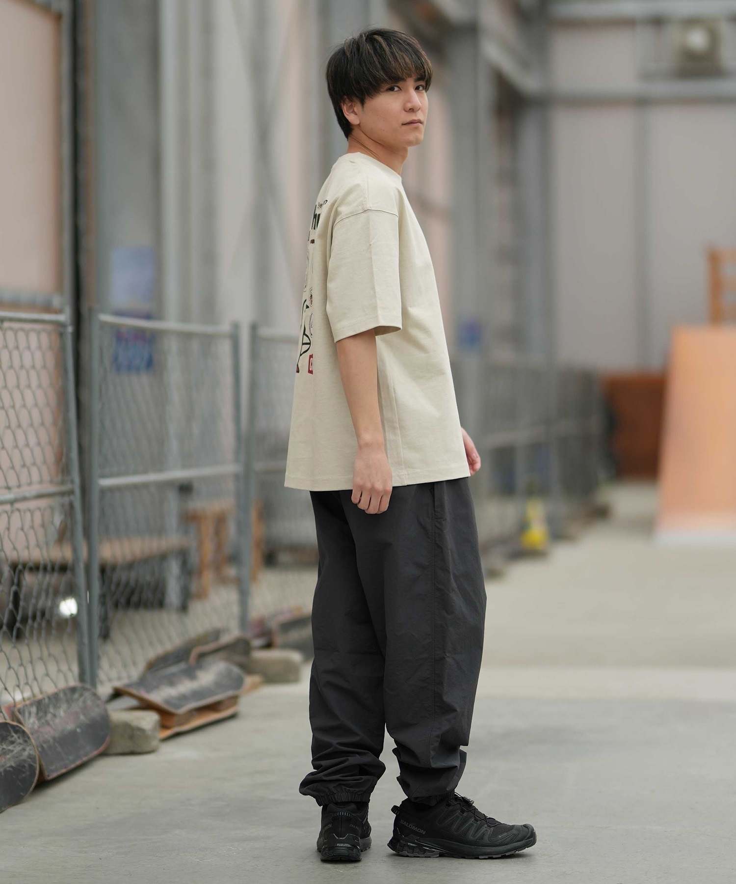 CHUMS チャムス メンズ 半袖 Tシャツ アーカイブ デザイン ヘビー コットン CH01-2413 ムラサキスポーツ限定 23