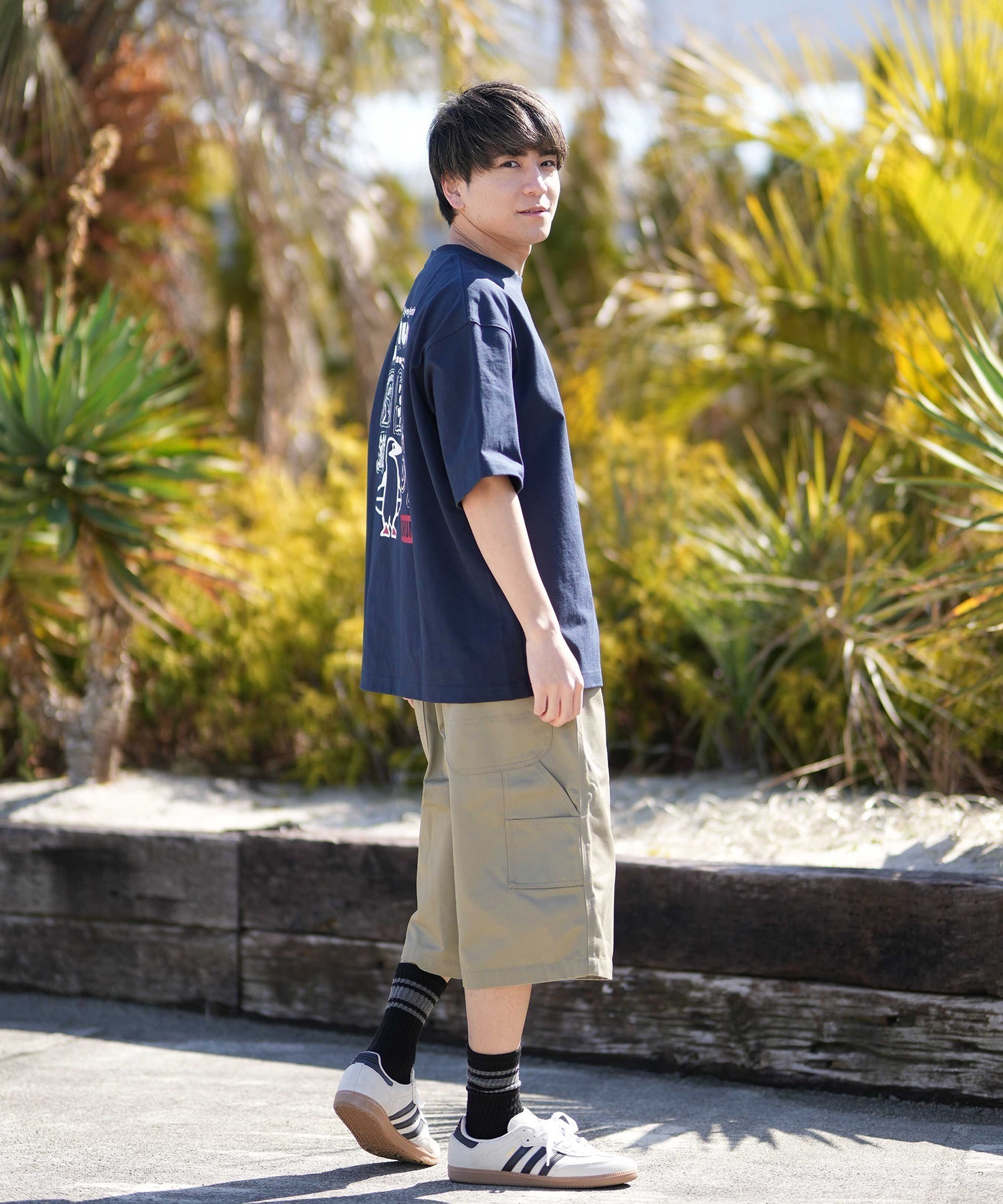 CHUMS チャムス メンズ 半袖 Tシャツ アーカイブ デザイン ヘビー コットン CH01-2413 ムラサキスポーツ限定 26