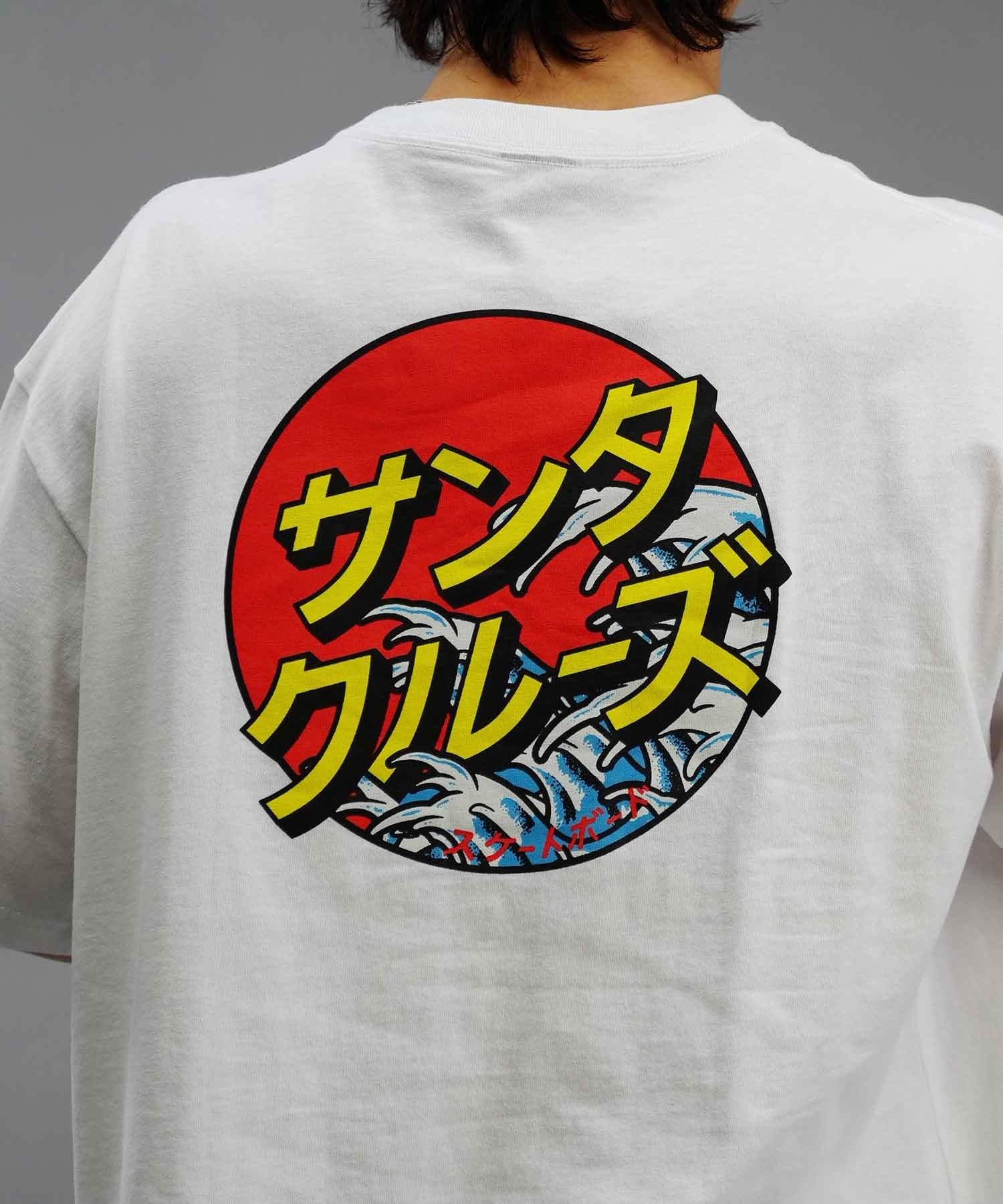 【ムラサキスポーツ限定】 SANTACRUZ サンタクルーズ メンズ 半袖 Tシャツ バックプリント カタカナ 502241415(WHITE-M)