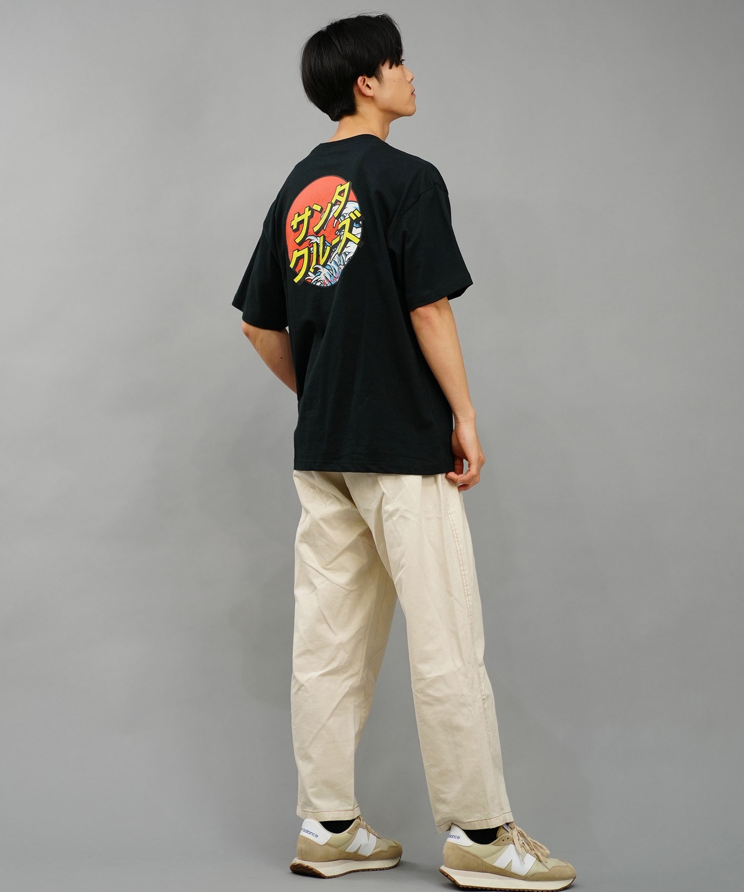 【ムラサキスポーツ限定】 SANTACRUZ サンタクルーズ メンズ 半袖 Tシャツ バックプリント カタカナ 502241415(WHITE-M)