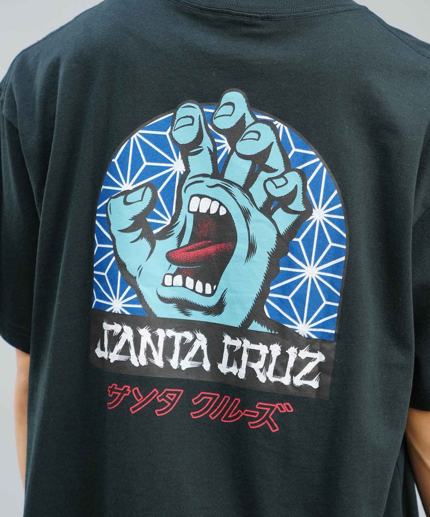 【ムラサキスポーツ限定】 SANTACRUZ サンタクルーズ メンズ 半袖 Tシャツ バックプリント 麻柄 カタカナ 502241416(WHITE-M)