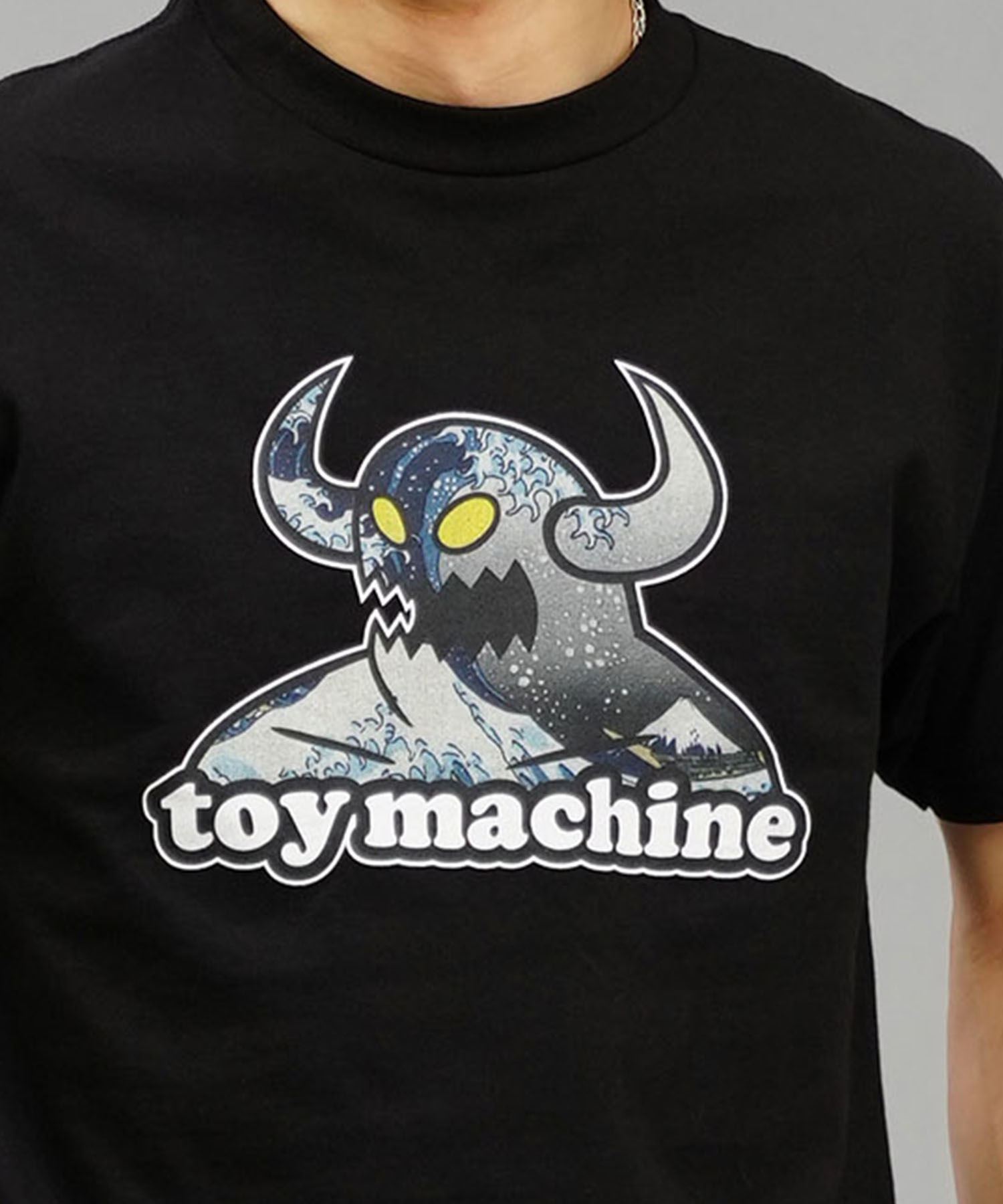 【ムラサキスポーツ限定】 TOY MACHINE トイマシーン メンズ 半袖 Tシャツ フロントプリント ムラサキスポーツ限定 MTMSEST20(BLACK-M)