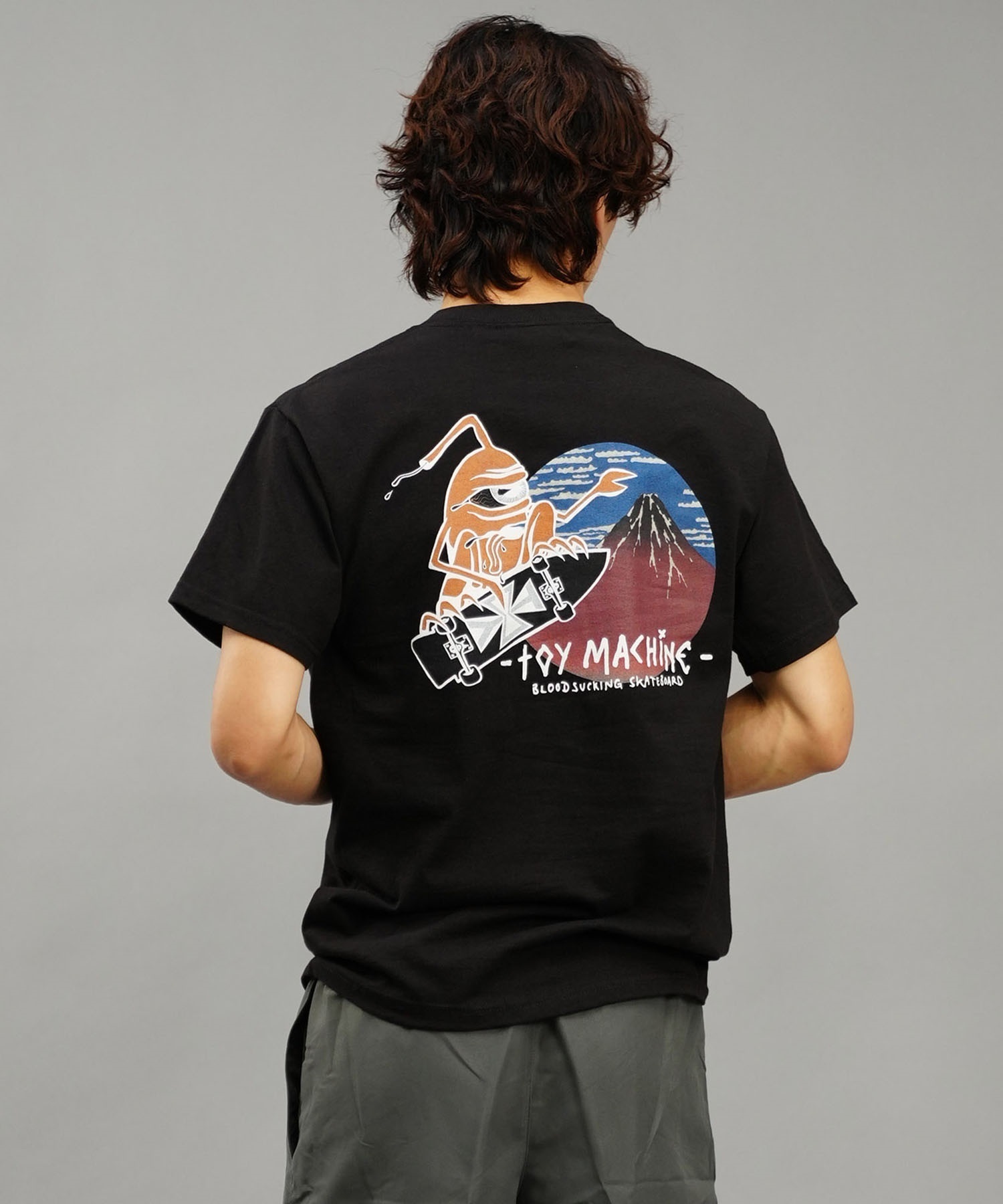 【ムラサキスポーツ限定】 TOY MACHINE トイマシーン メンズ 半袖 Tシャツ バックプリント MTMSEST21(WHITE-M)