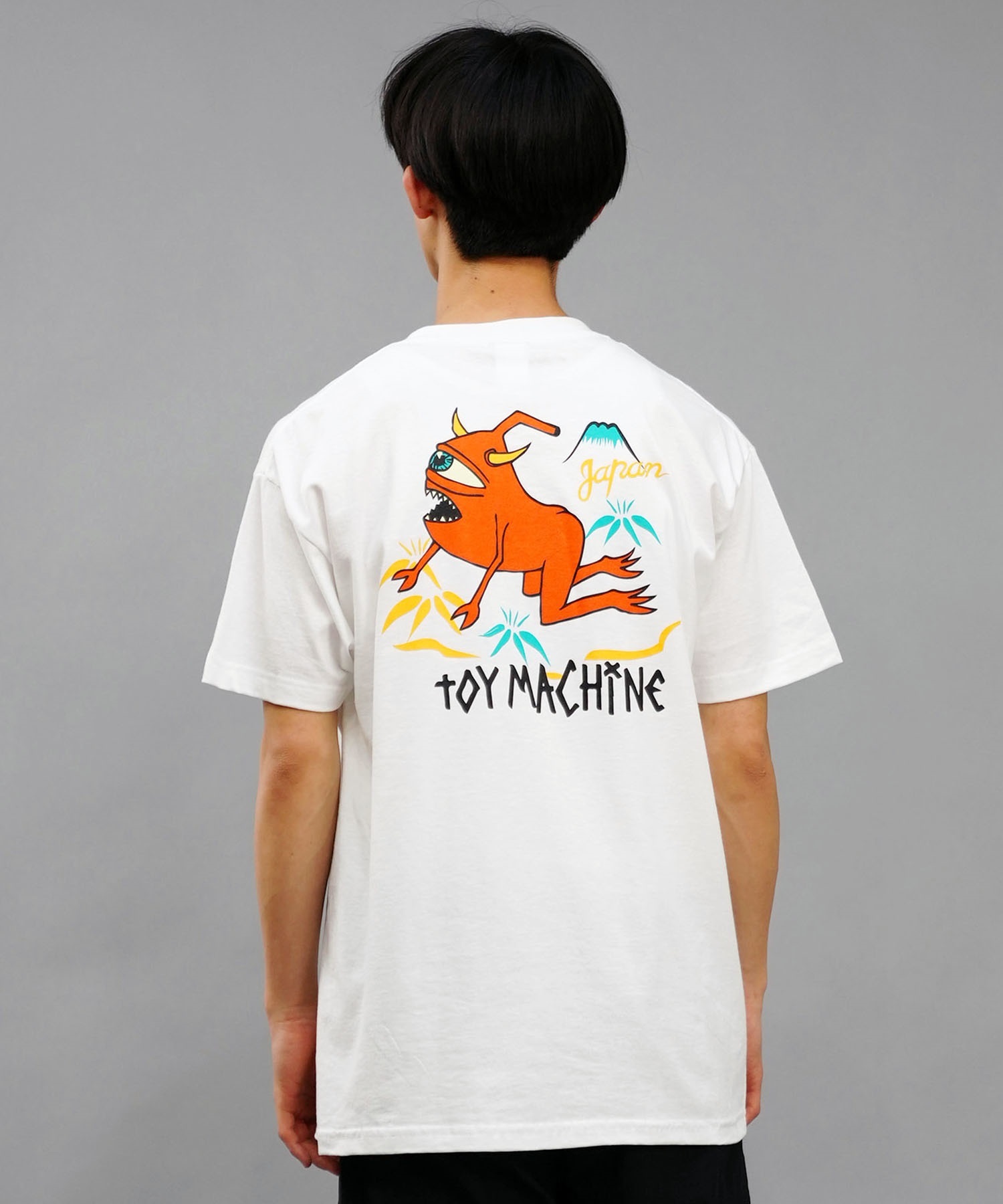 【ムラサキスポーツ限定】 TOY MACHINE トイマシーン メンズ 半袖 Tシャツ バックプリント ムラサキスポーツ限定 MTMSEST23(WHITE-M)