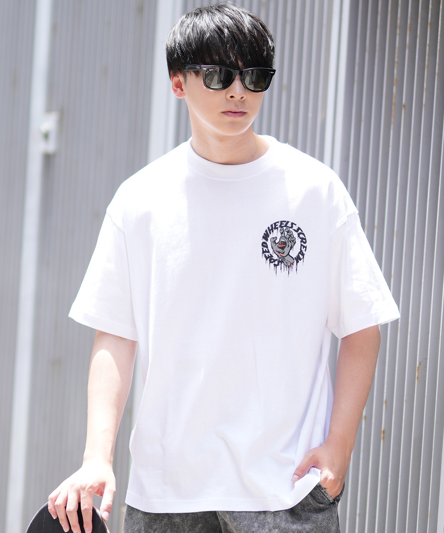 SANTACRUZ サンタクルーズ 半袖 Tシャツ メンズ バックプリント SANTACRUZ サンタクルーズ 半袖 Tシャツ メンズ バックプリント
