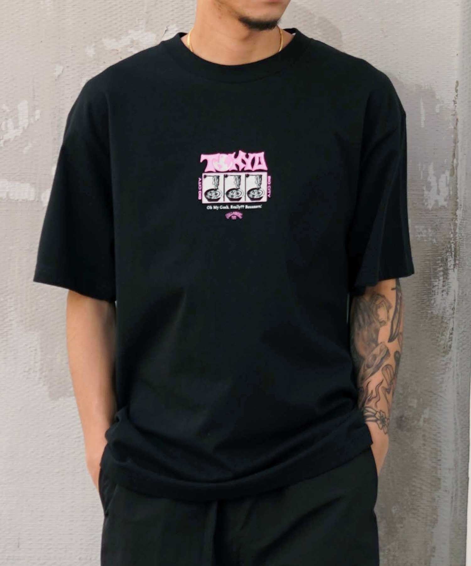 【クーポン対象】BILLABONG ビラボン メンズ 半袖 Tシャツ オーバーサイズ TOKYO BE01A-226 ムラサキスポーツ限定(WHT-M)