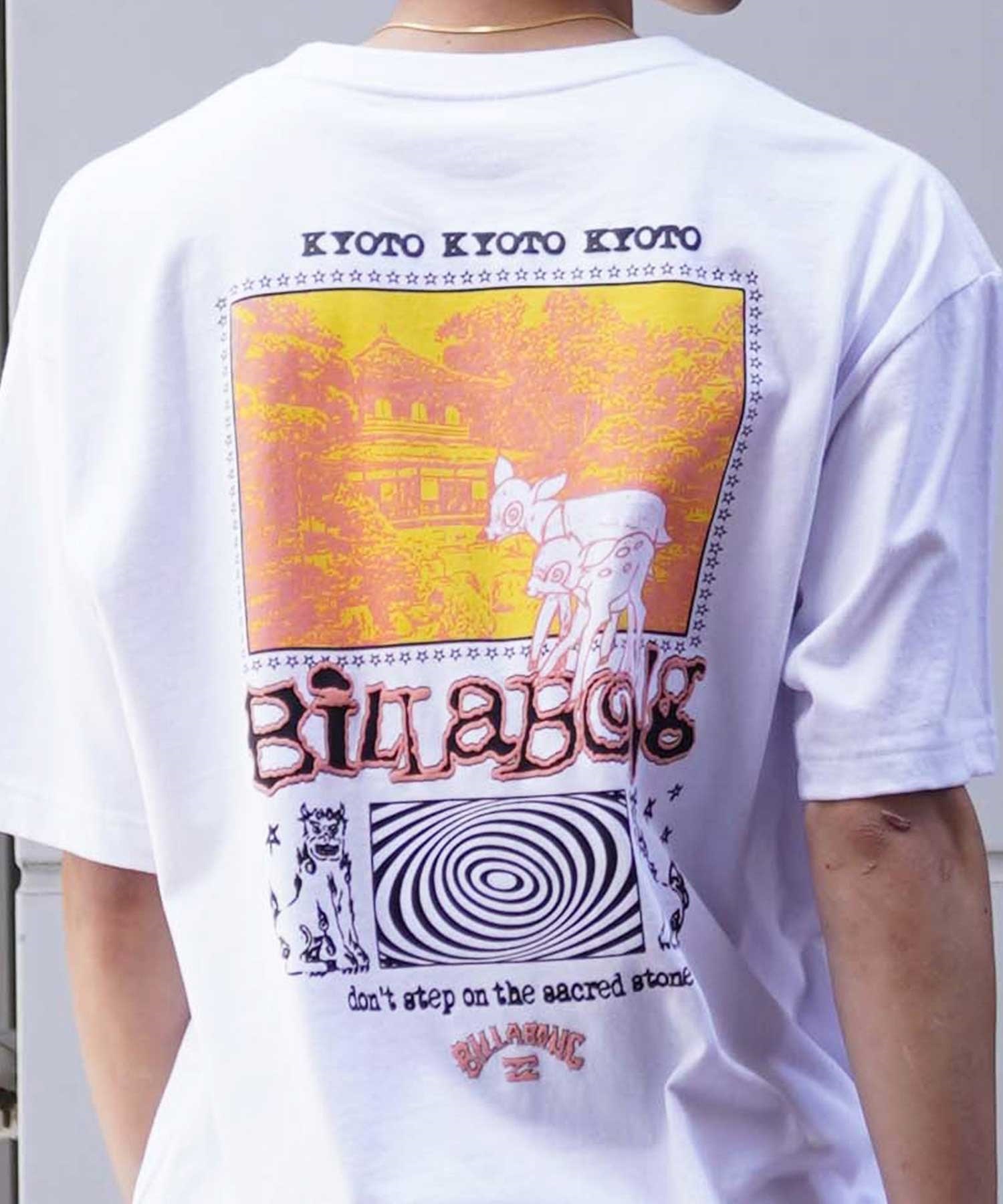 【クーポン対象】BILLABONG ビラボン メンズ 半袖 Tシャツ オーバーサイズ バックプリント KYOTO BE01A-228 ムラサキスポーツ限定(BLK-M)