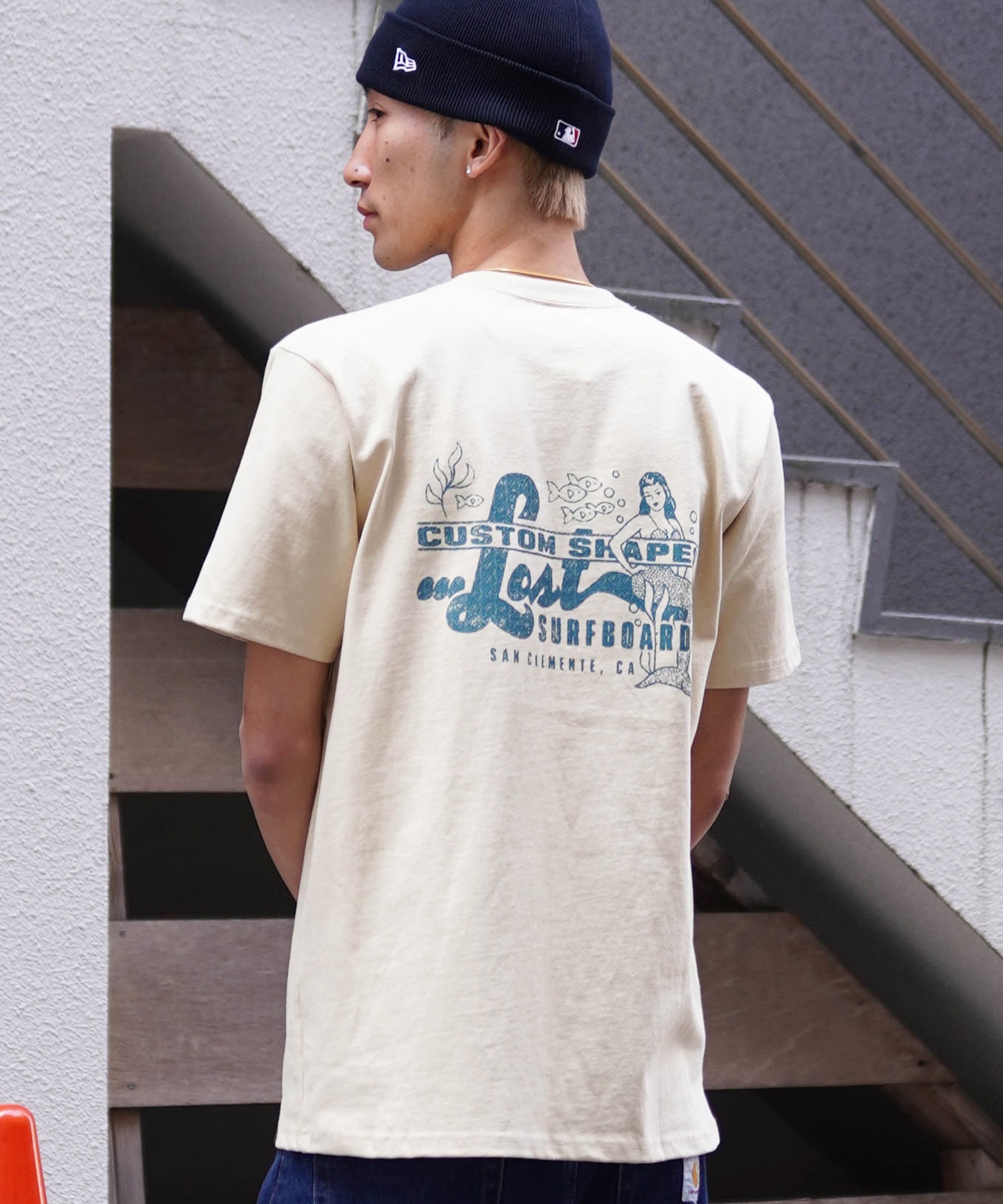 ムラサキスポーツ限定】 LOST ロスト メンズ 半袖 Tシャツ バック