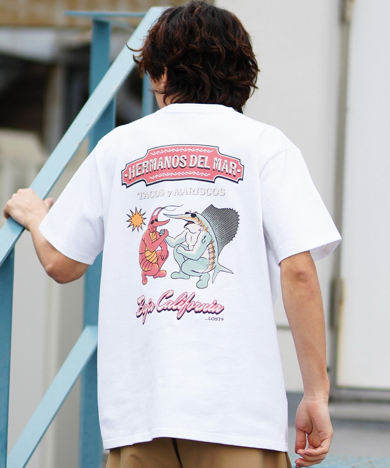 ムラサキスポーツ限定】 LOST ロスト メンズ Tシャツ 半袖 バック