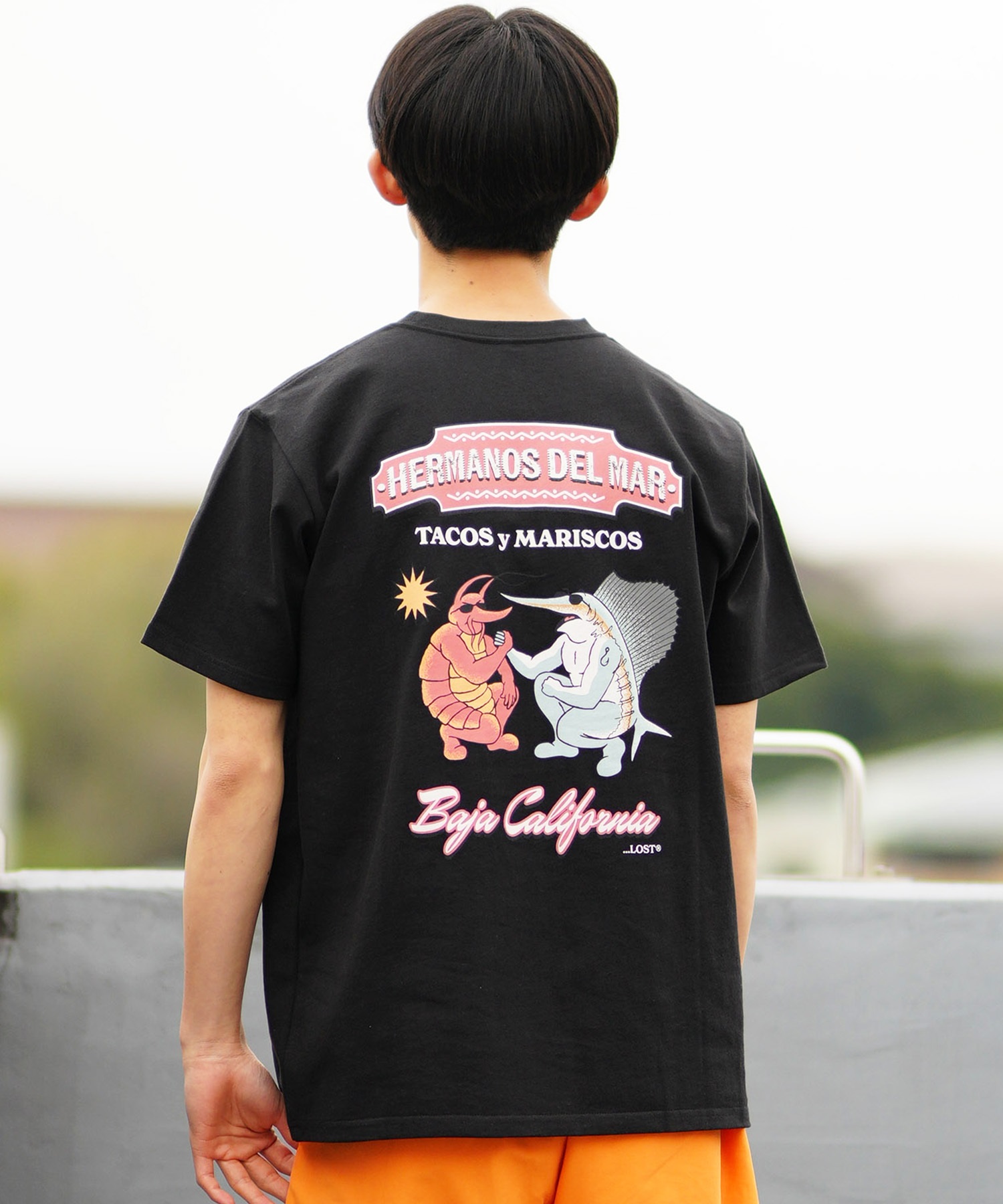 ムラサキスポーツ限定】 LOST ロスト メンズ Tシャツ 半袖 バック