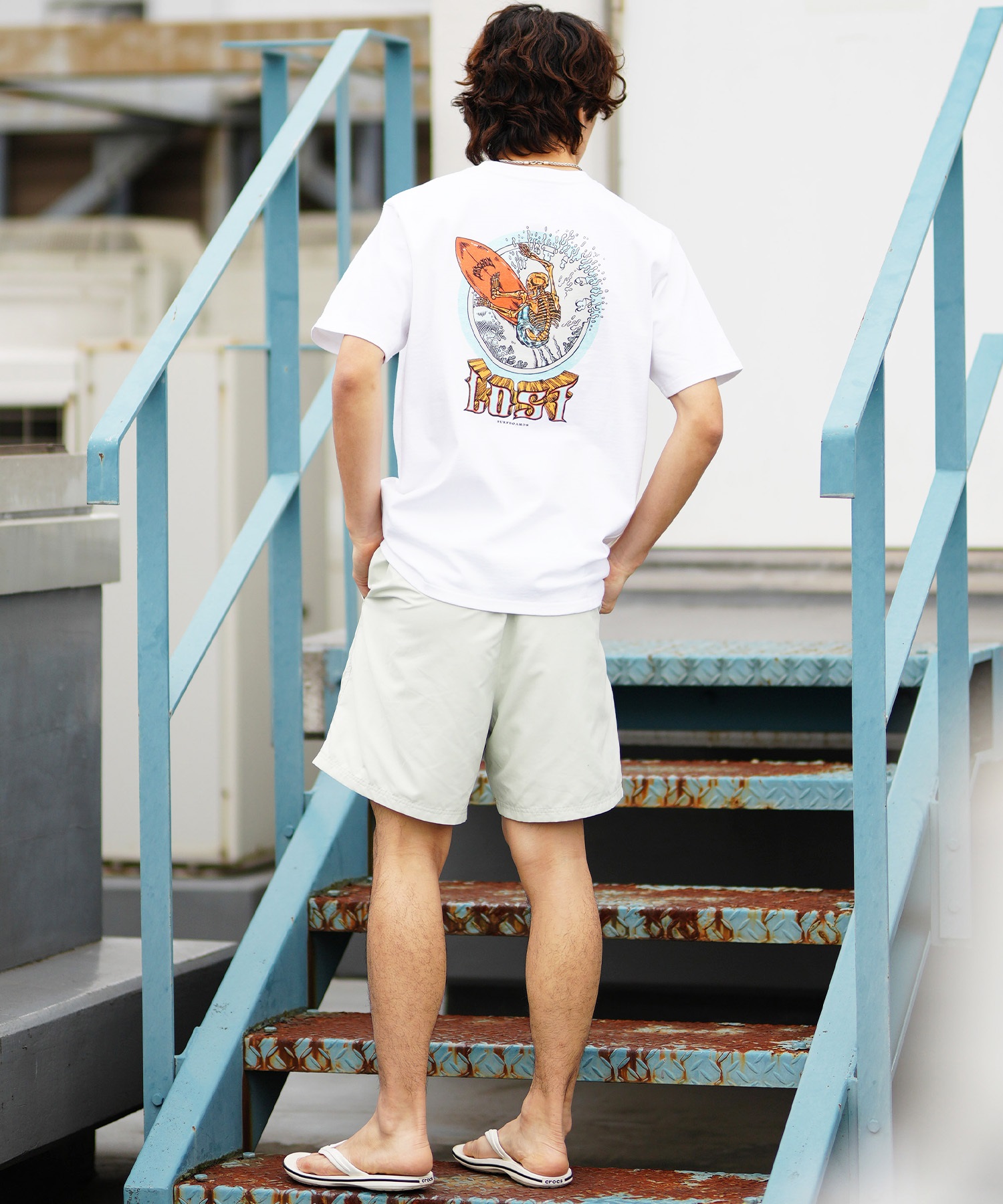 ムラサキスポーツ限定】LOST ロスト メンズ Tシャツ 半袖 バック