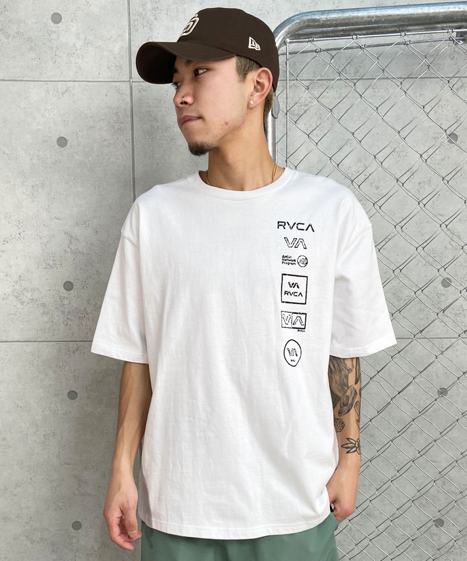RVCA ルーカ メンズ 半袖Tee オーバーサイズ バックプリント ユニ