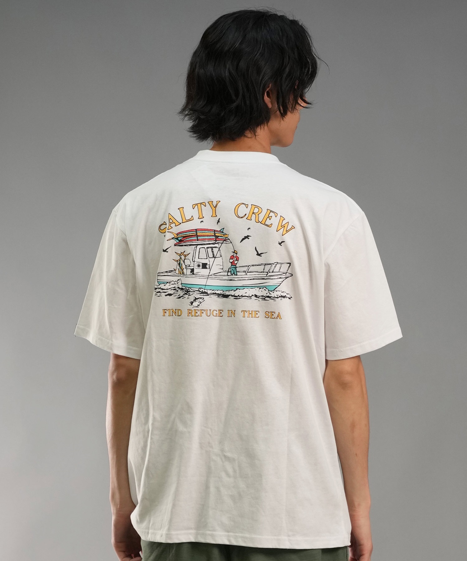 SALTY CREW ソルティークルー メンズ Tシャツ 半袖 バックプリント オーバーサイズ JAPAN LTD 54-230(HBL-M)