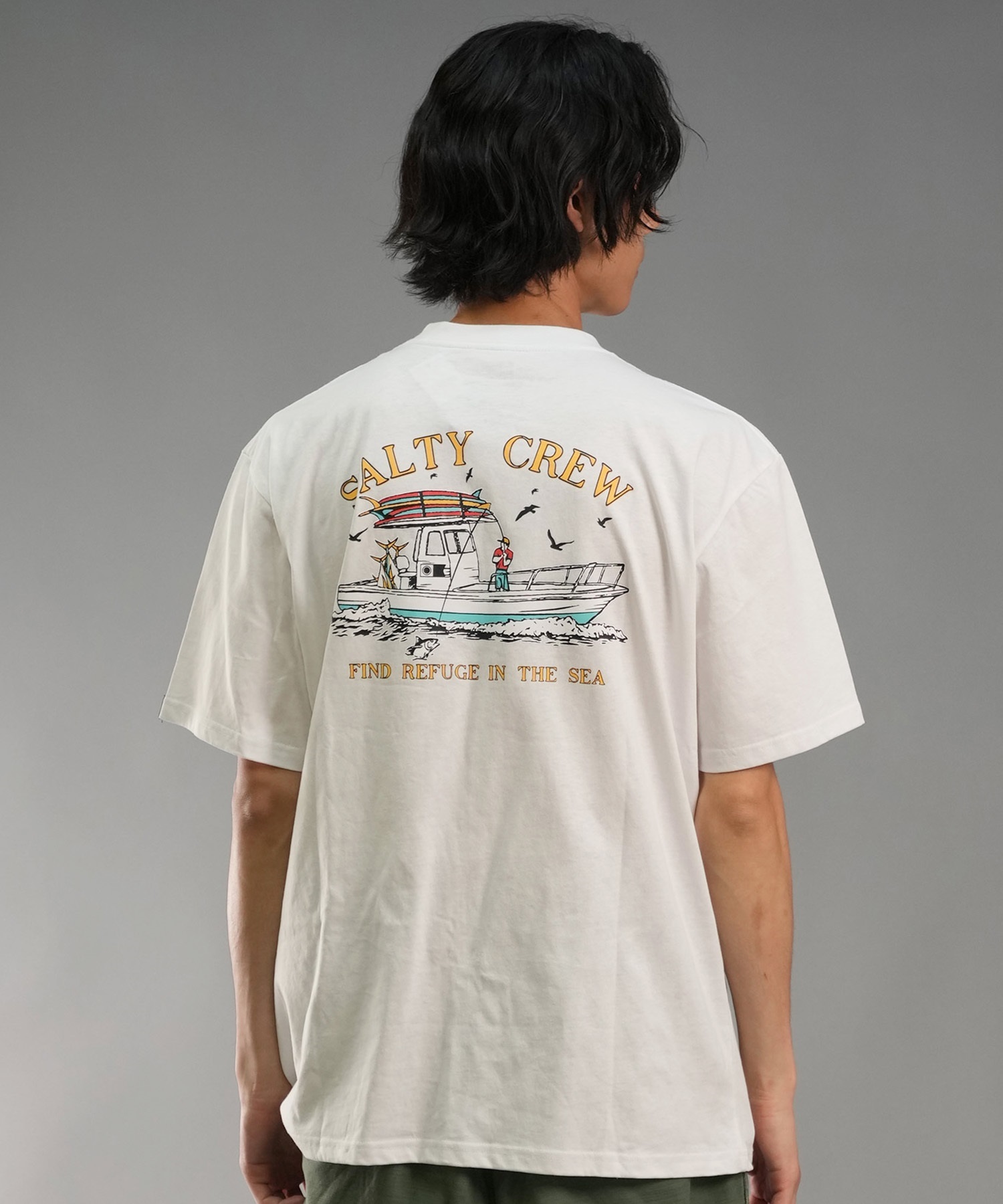 SALTY CREW ソルティークルー メンズ Tシャツ 半袖 バックプリント オーバーサイズ JAPAN LTD 54-230(BLK-M)