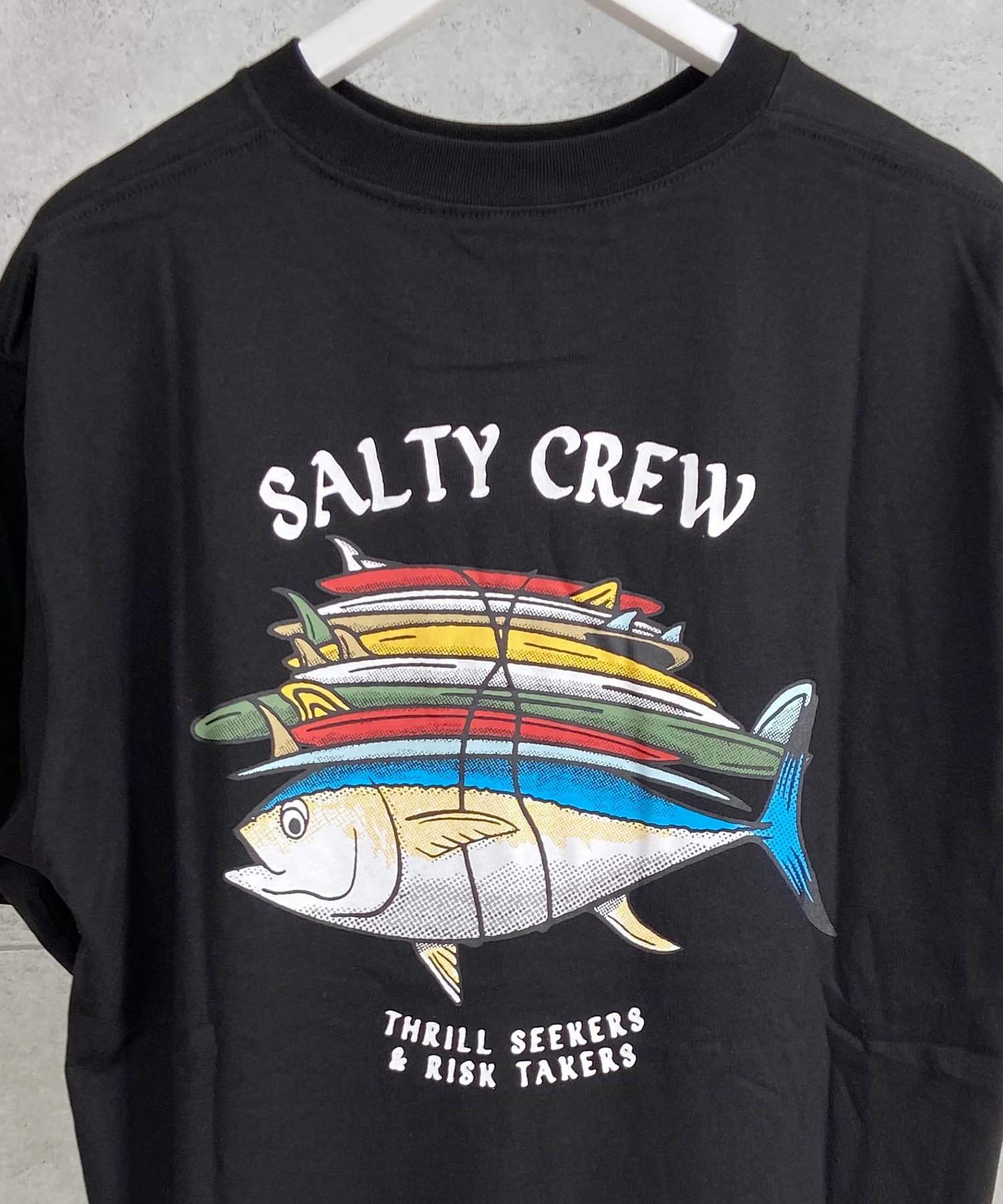 SALTY CREW ソルティークルー メンズ Tシャツ 半袖 バックプリント オーバーサイズ JAPAN LTD 54-231(WHT-M)