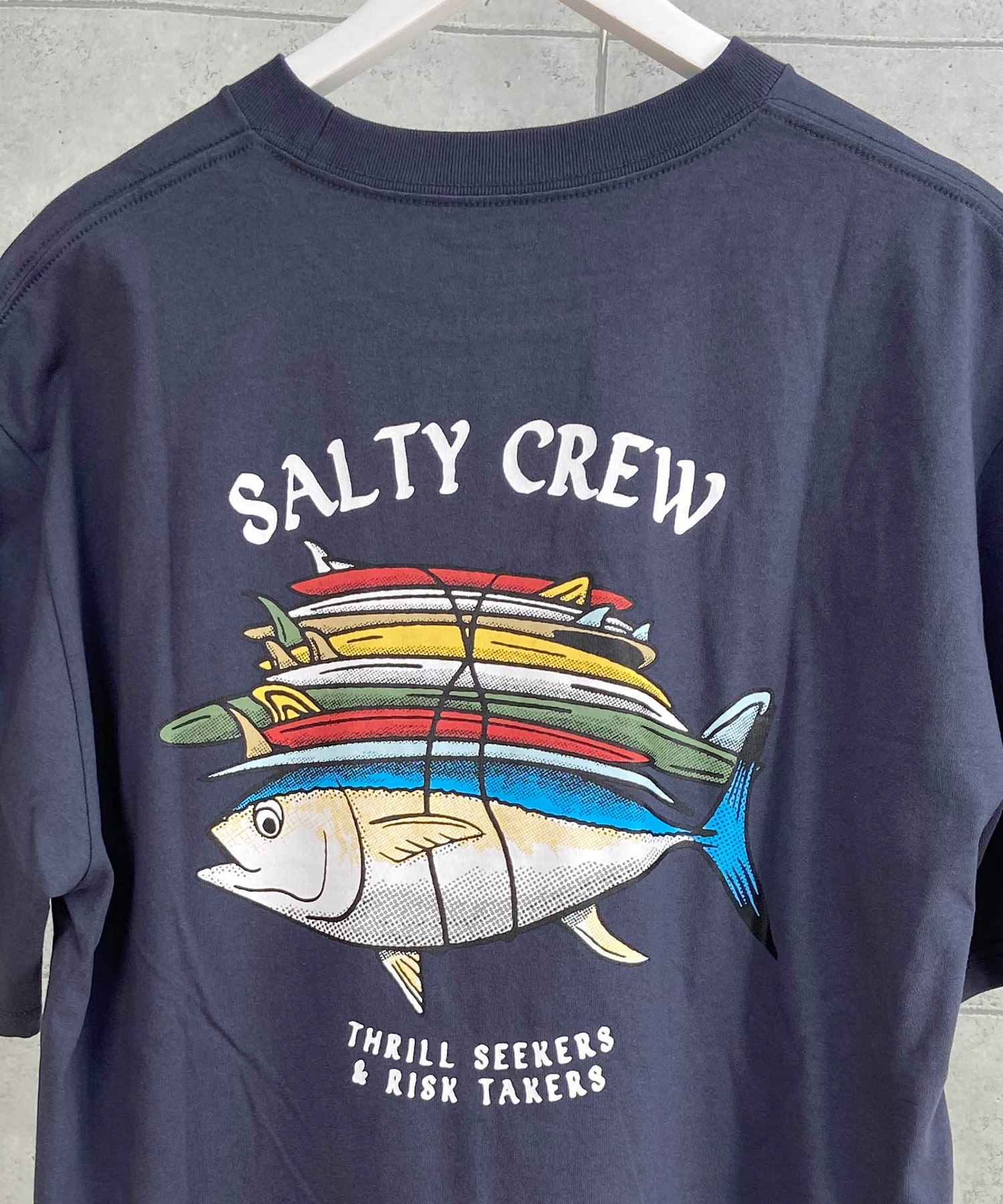 SALTY CREW ソルティークルー メンズ Tシャツ 半袖 バックプリント オーバーサイズ JAPAN LTD 54-231(WHT-M)