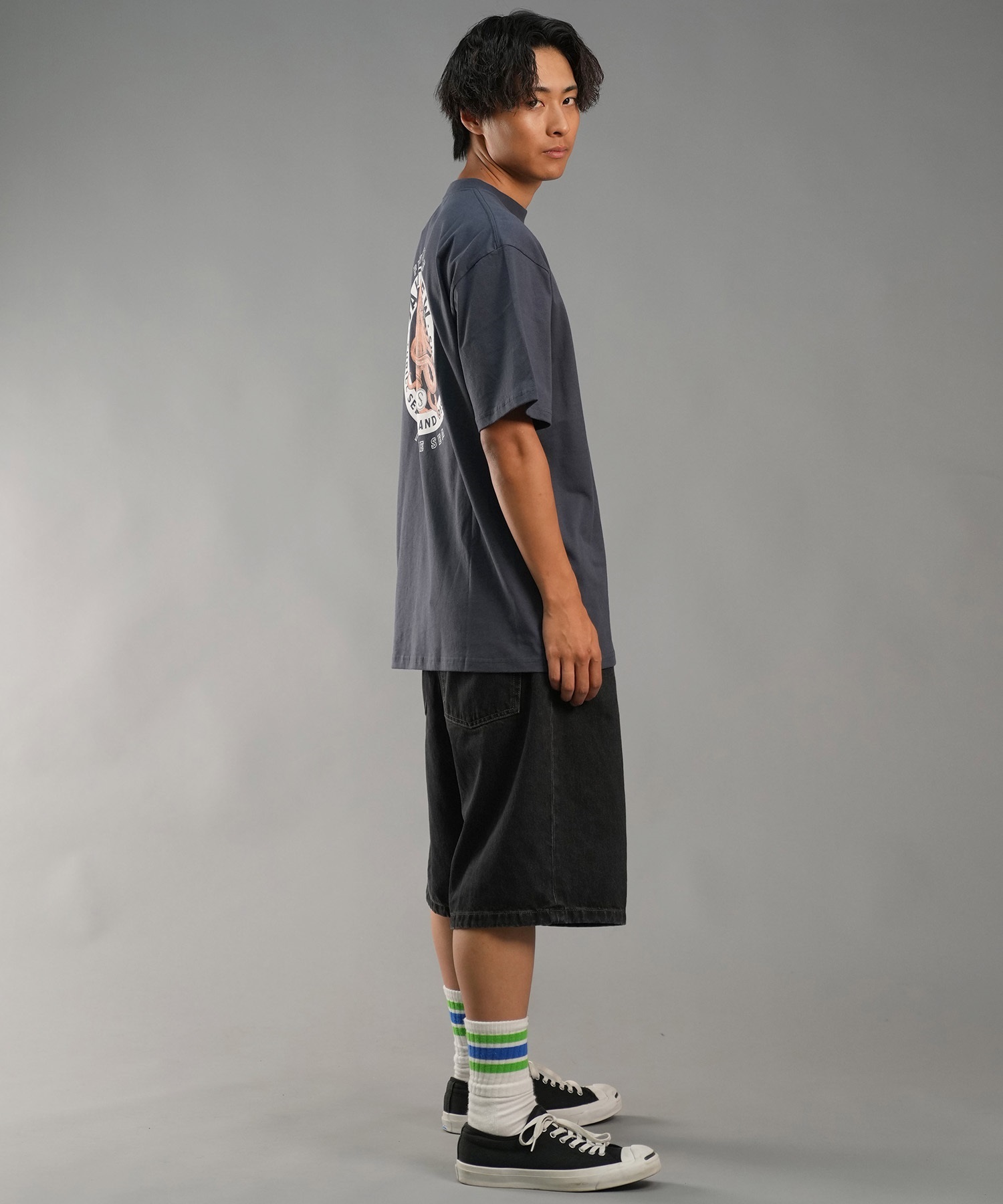 SALTY CREW ソルティークルー メンズ Tシャツ 半袖 バックプリント オーバーサイズ JAPAN LTD 54-233(CHA-M)