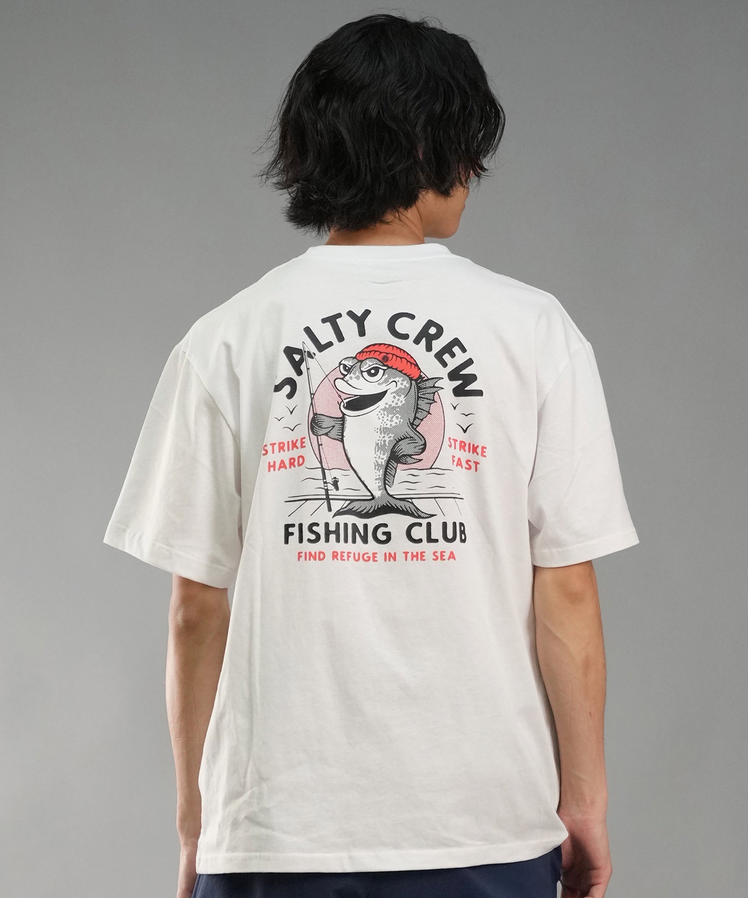 SALTY CREW ソルティークルー メンズ Tシャツ 半袖 バックプリント オーバーサイズ JAPAN LTD 54-235(CHA-M)