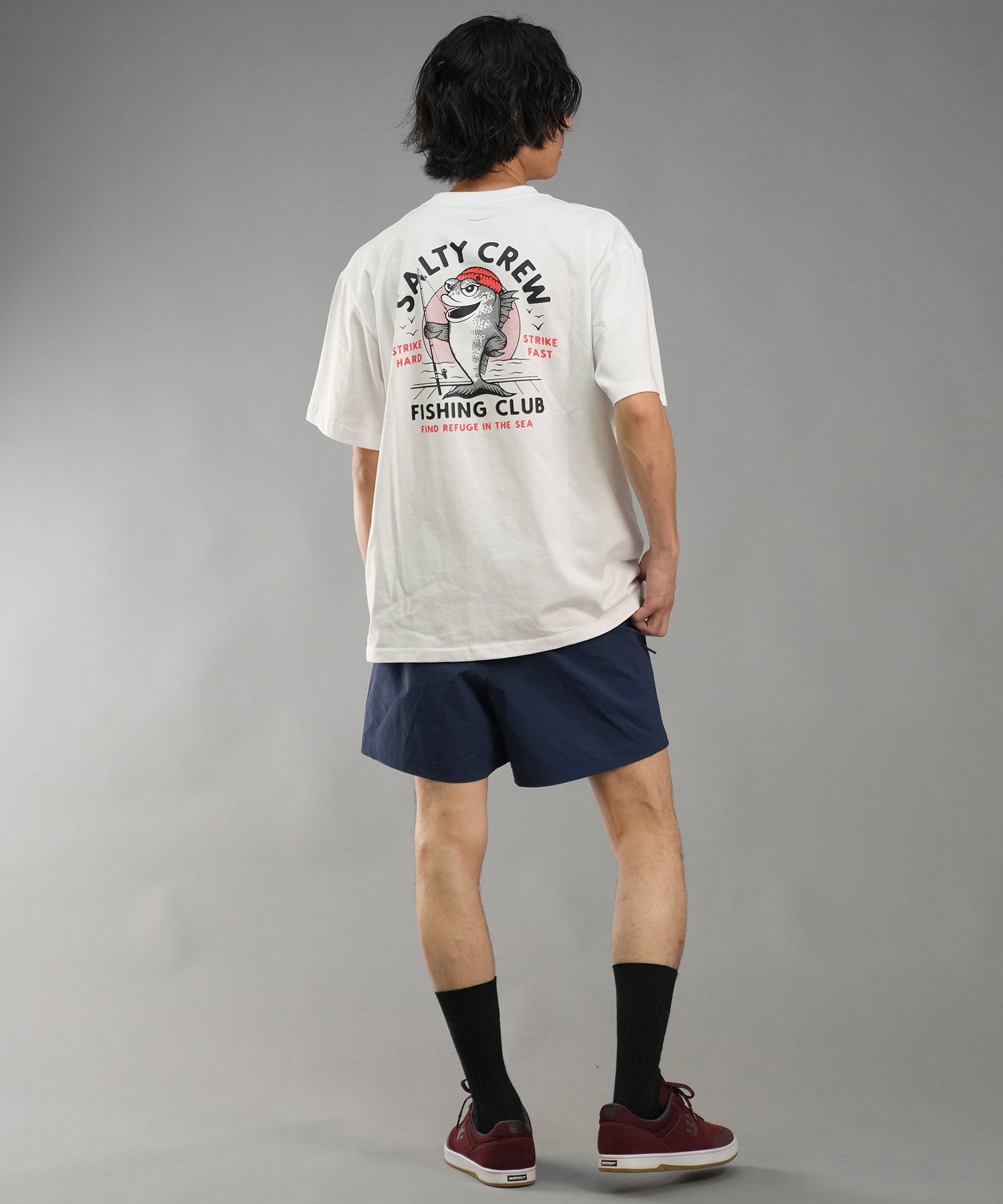 SALTY CREW ソルティークルー メンズ Tシャツ 半袖 バックプリント オーバーサイズ JAPAN LTD 54-235(GRN-M)