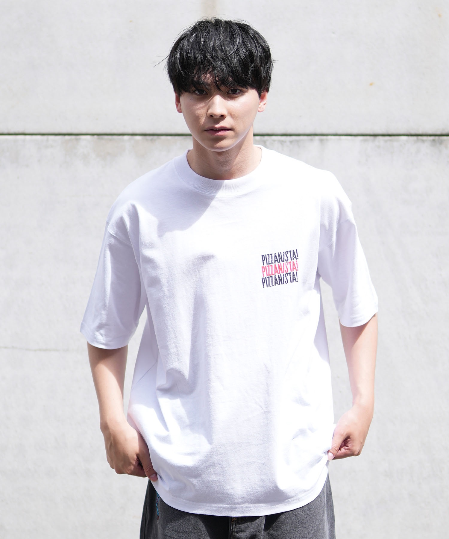 PIZZANISTA ピッザニスタ 半袖 Tシャツ メンズ ユニセックス カスレ