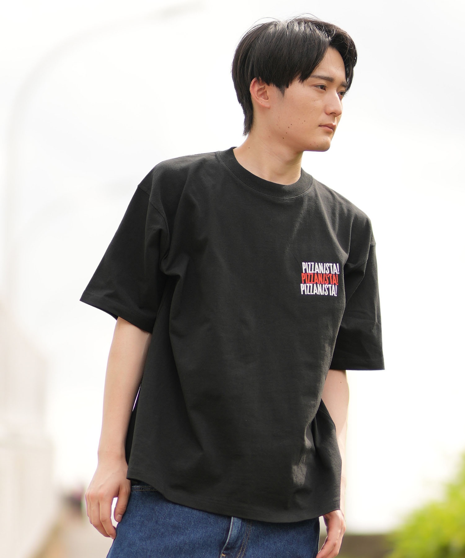 PIZZANISTA ピッザニスタ 半袖 Tシャツ メンズ ユニセックス カスレ