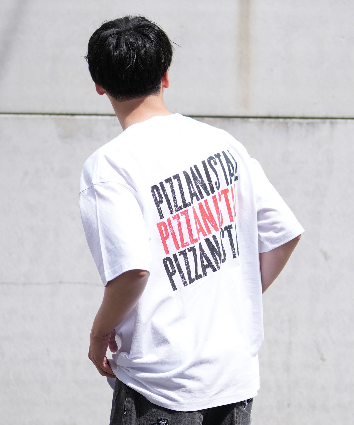 PIZZANISTA ピッザニスタ 半袖 Tシャツ メンズ ユニセックス カスレ